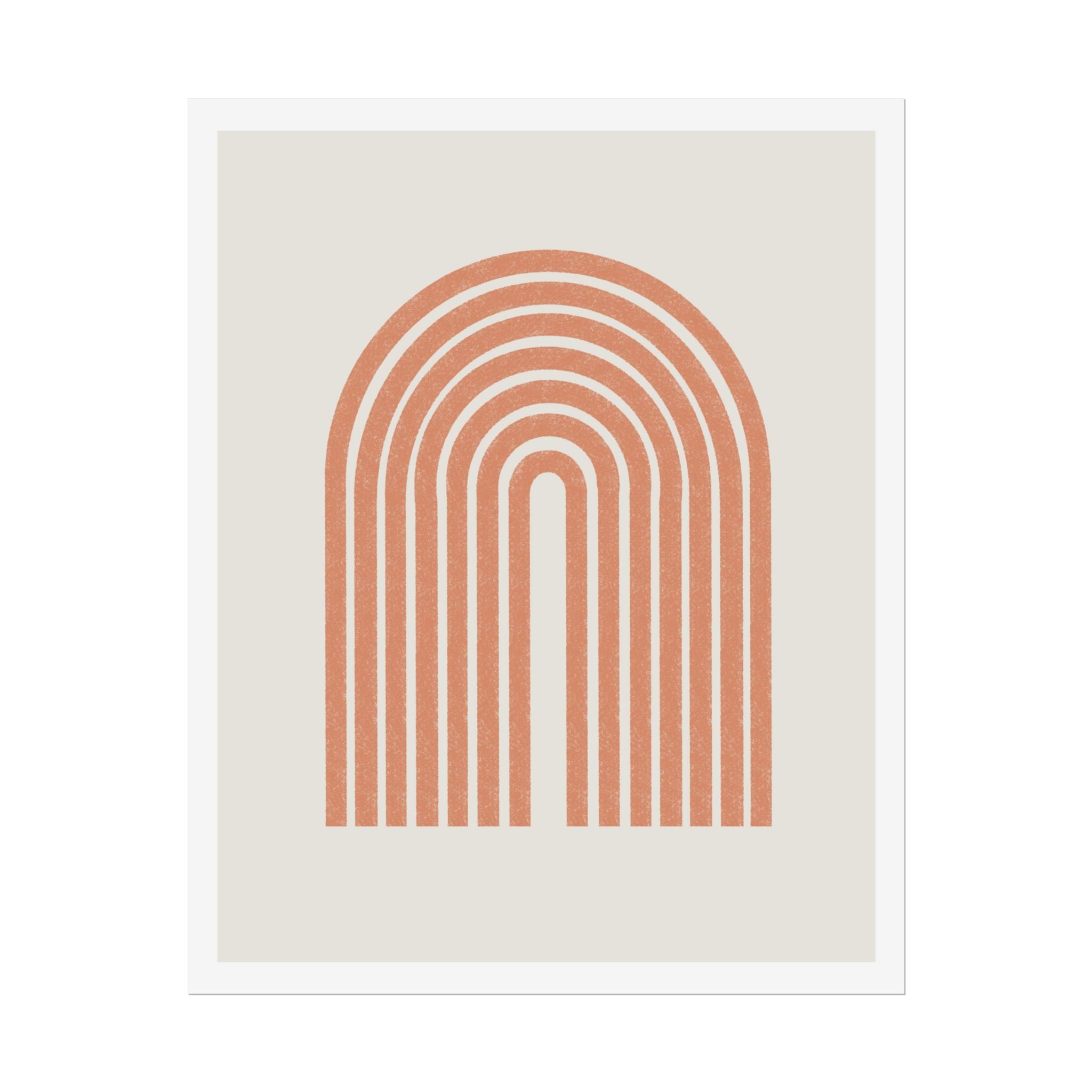Terracotta Arc Whisper - Poster
