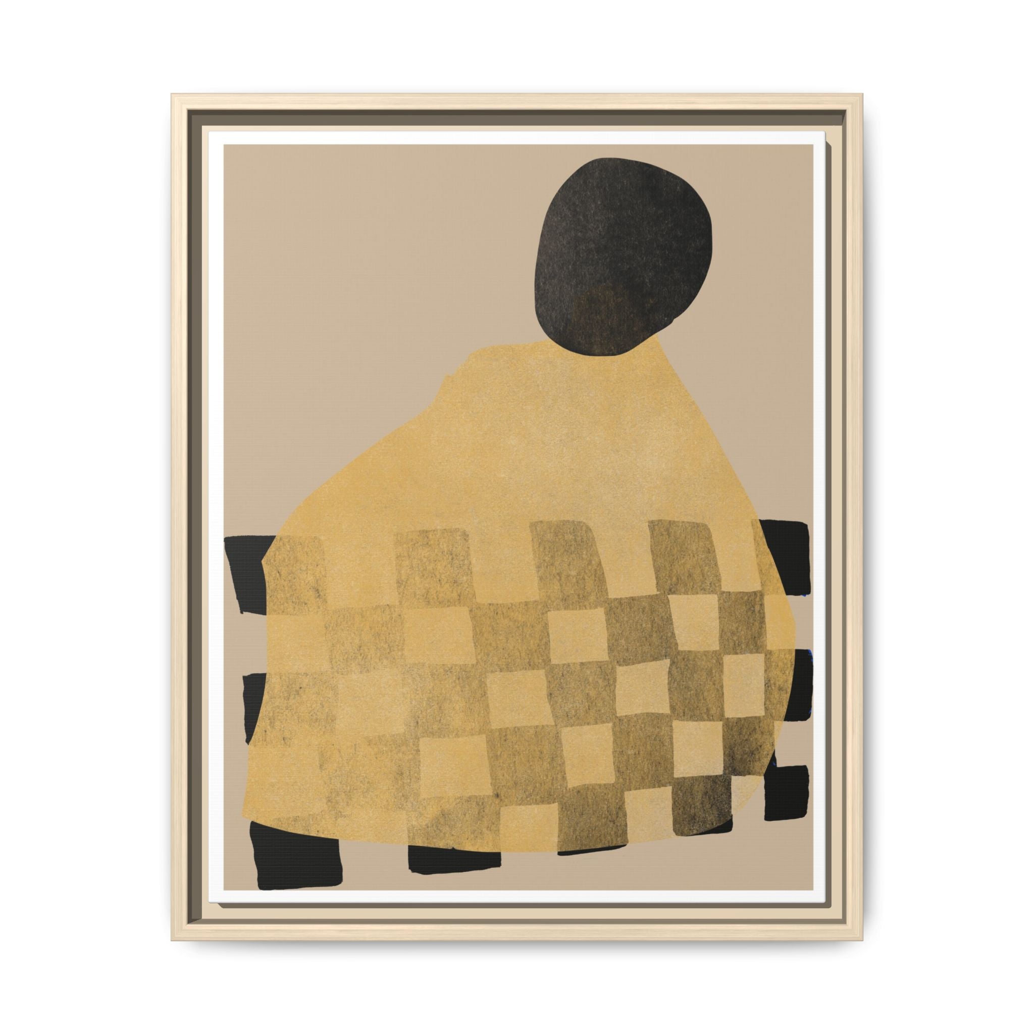 Golden Hearth Pattern Drift - Framed