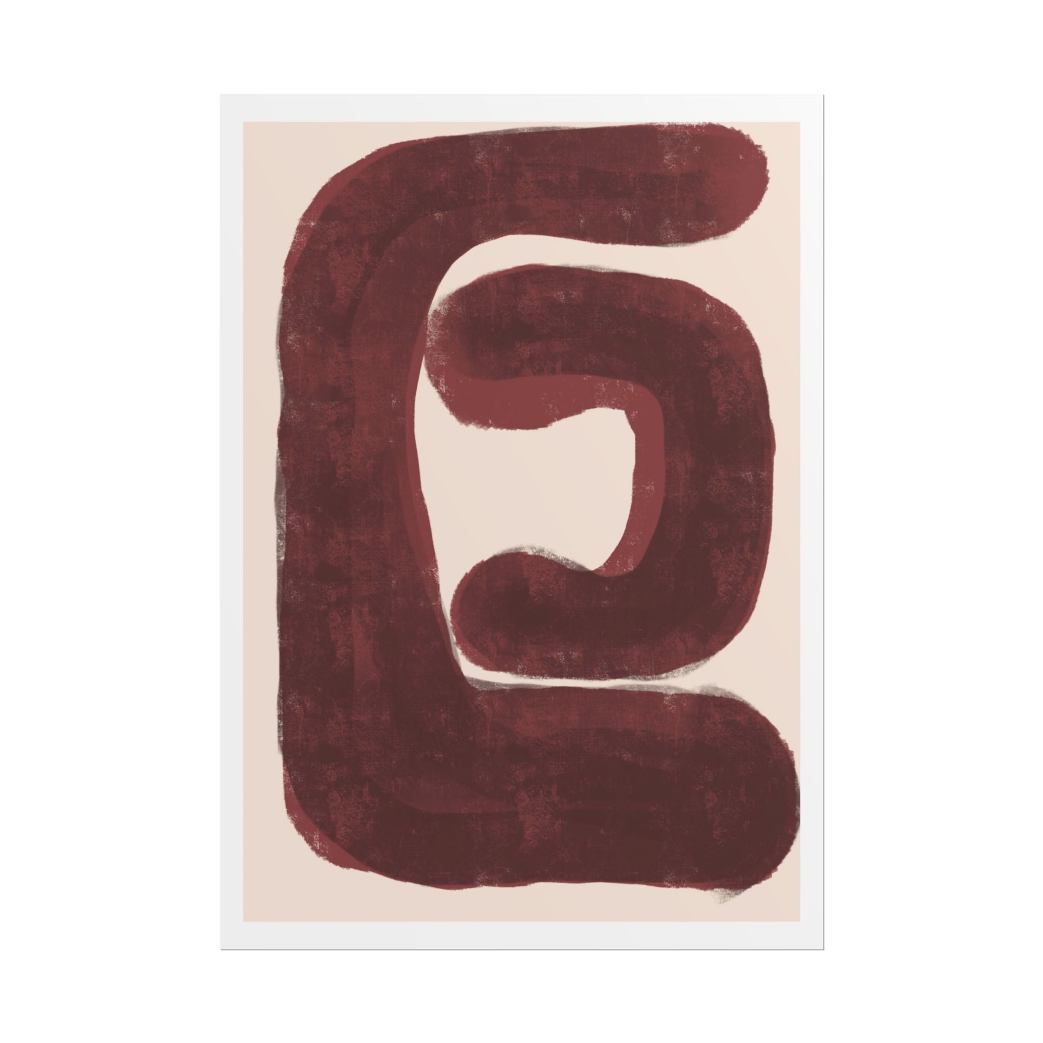 Burgundy Echo Form - Poster