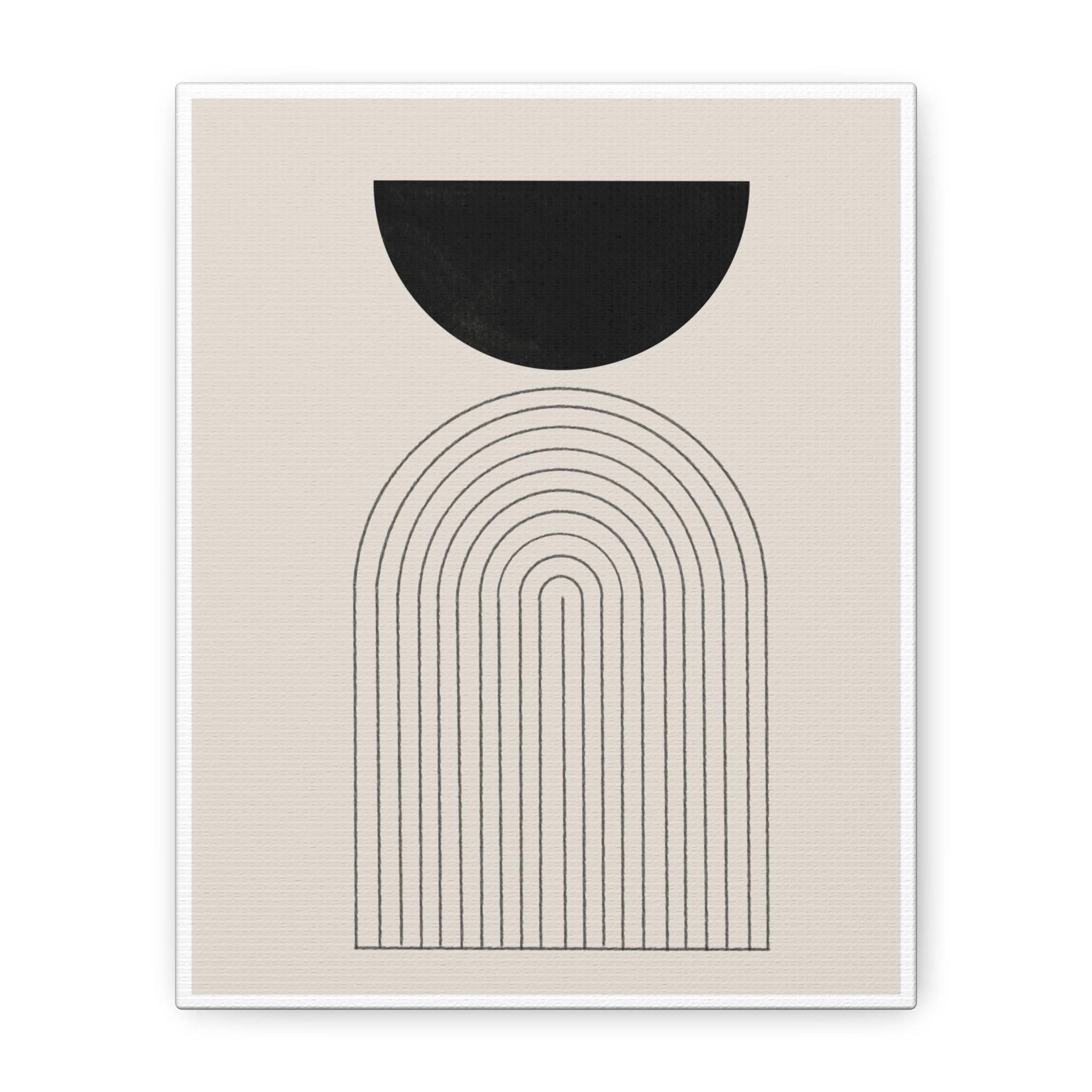 Midnight Portal Lines - Canvas