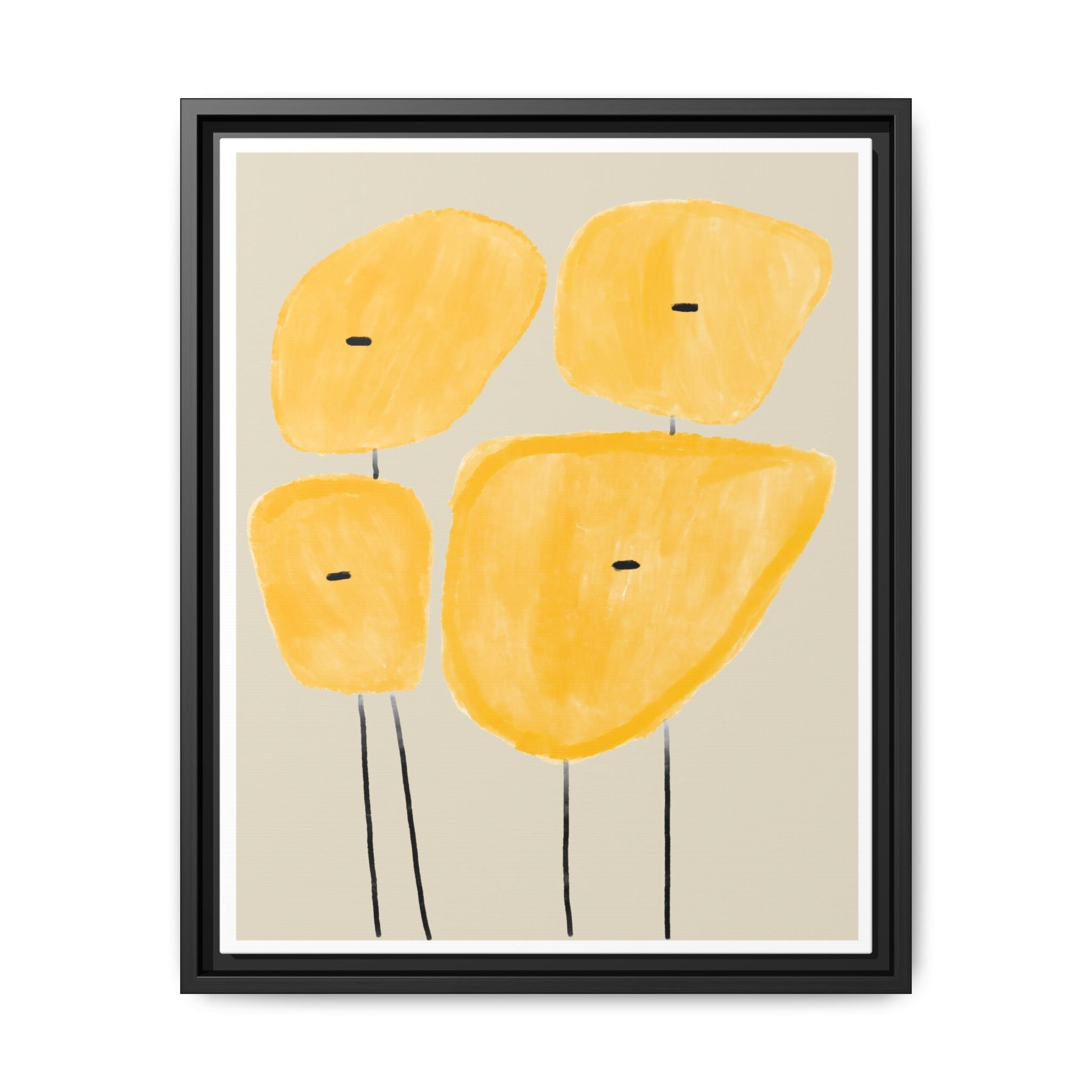 Golden Meadow Figures - Framed