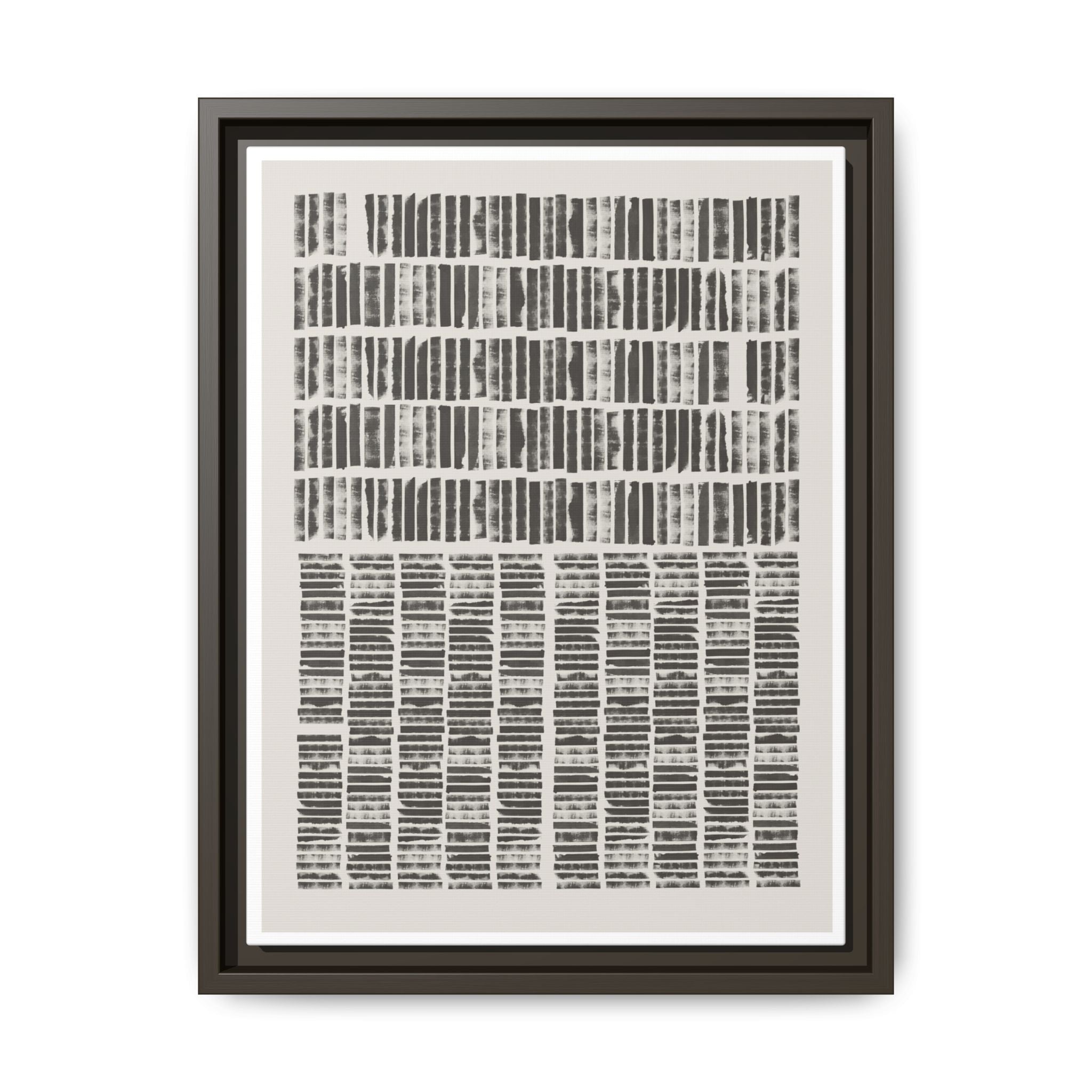 Shadow Rhythm Columns - Framed