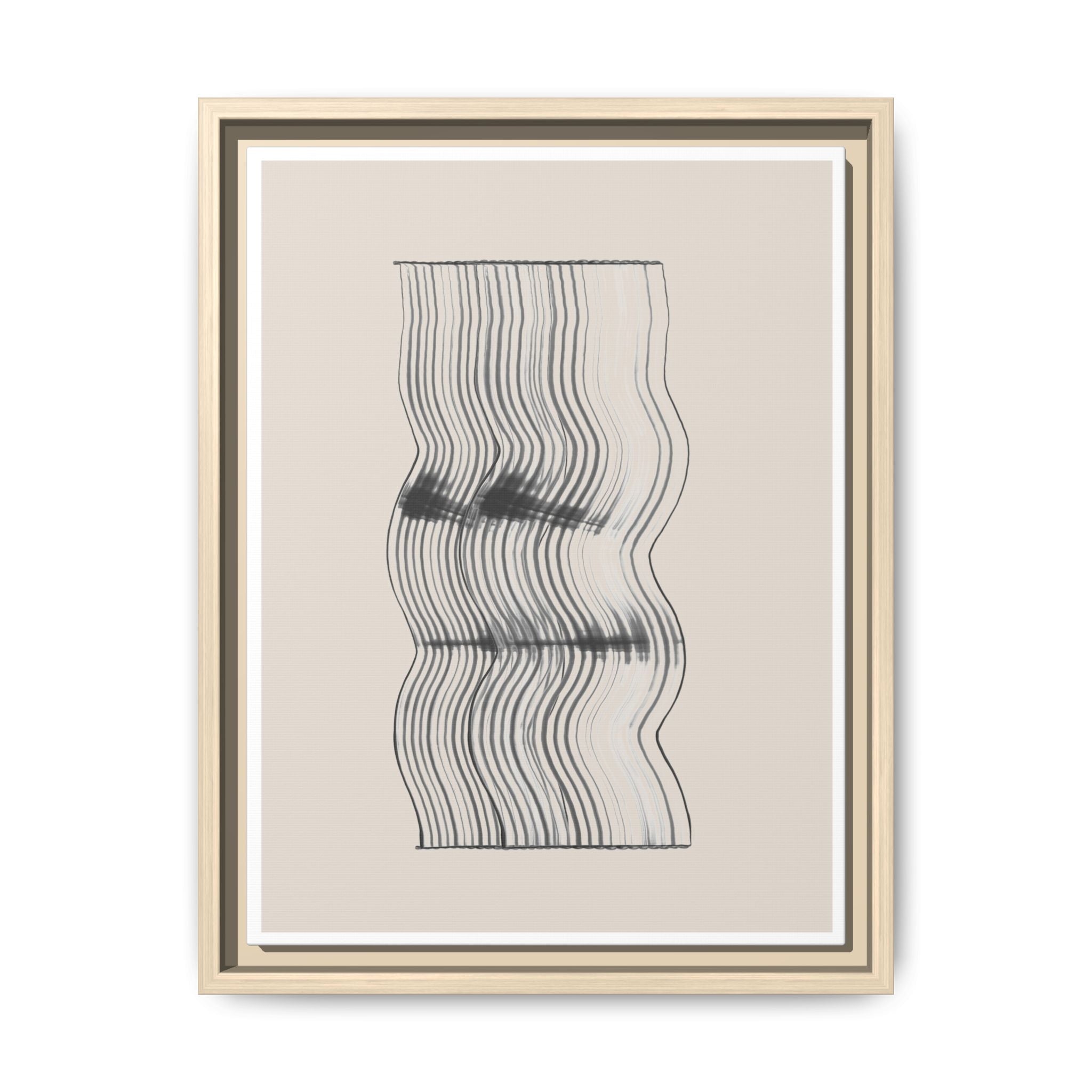 Velvet Ripple Linework Flow - Framed