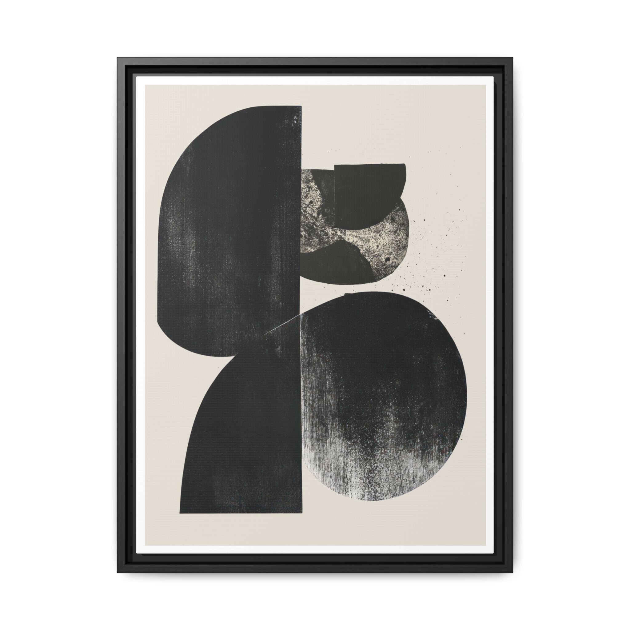 Obsidian Drift Composition - Framed