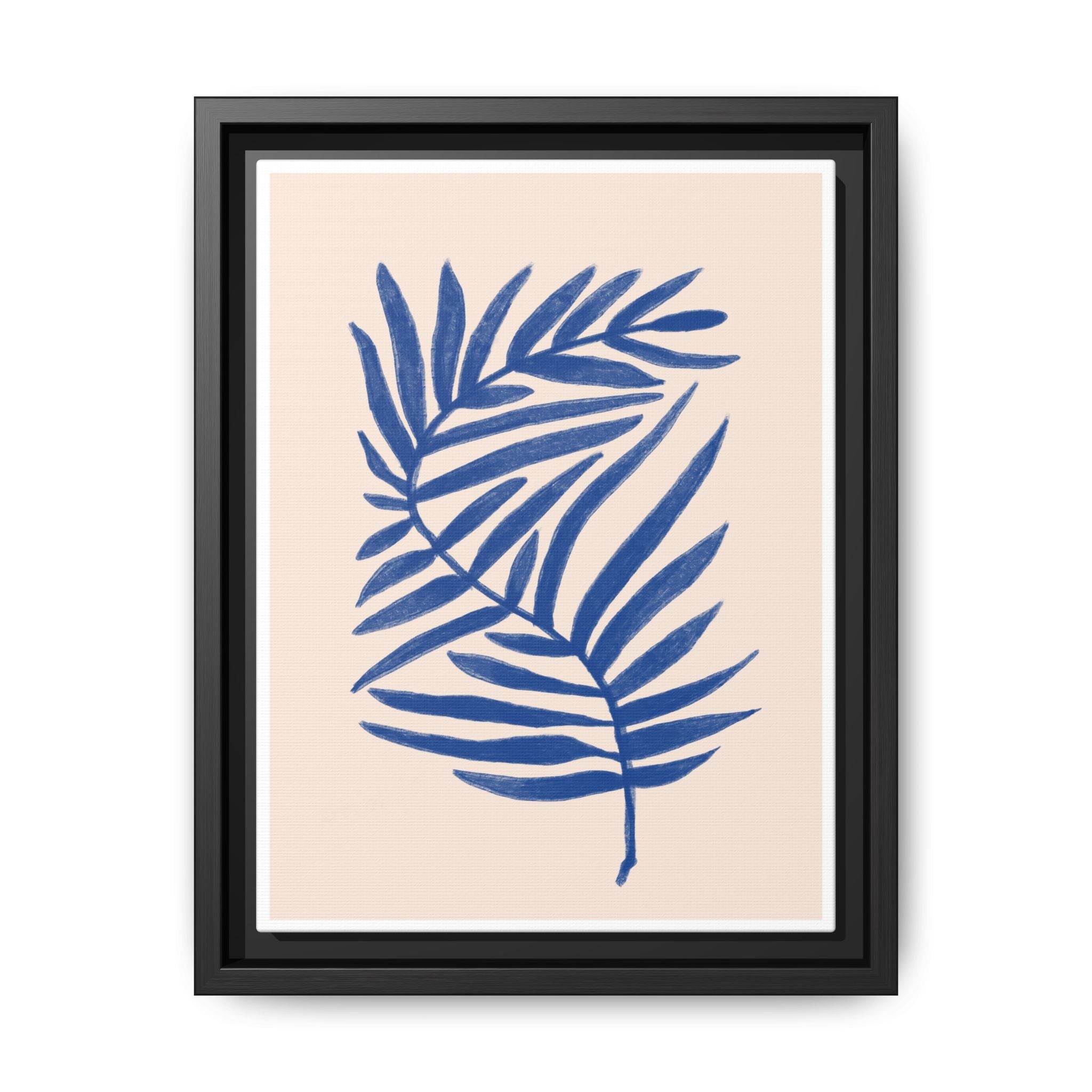 Sapphire Frond Harmony - Framed