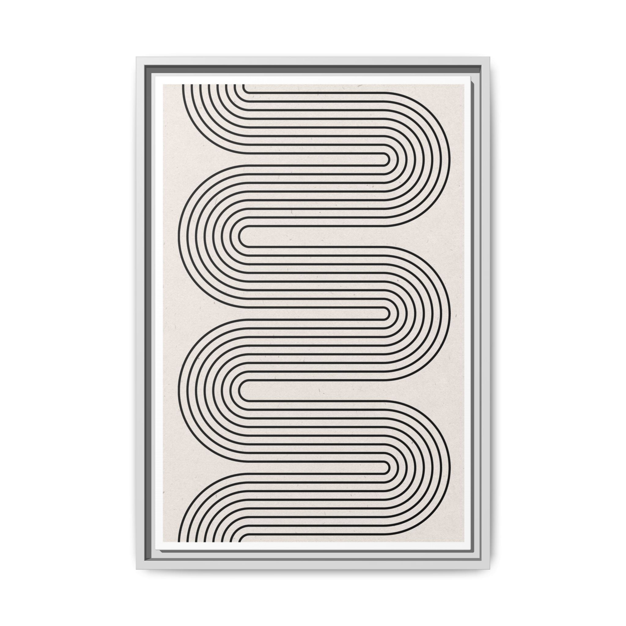 Monoline Rhythm Cascade - Framed