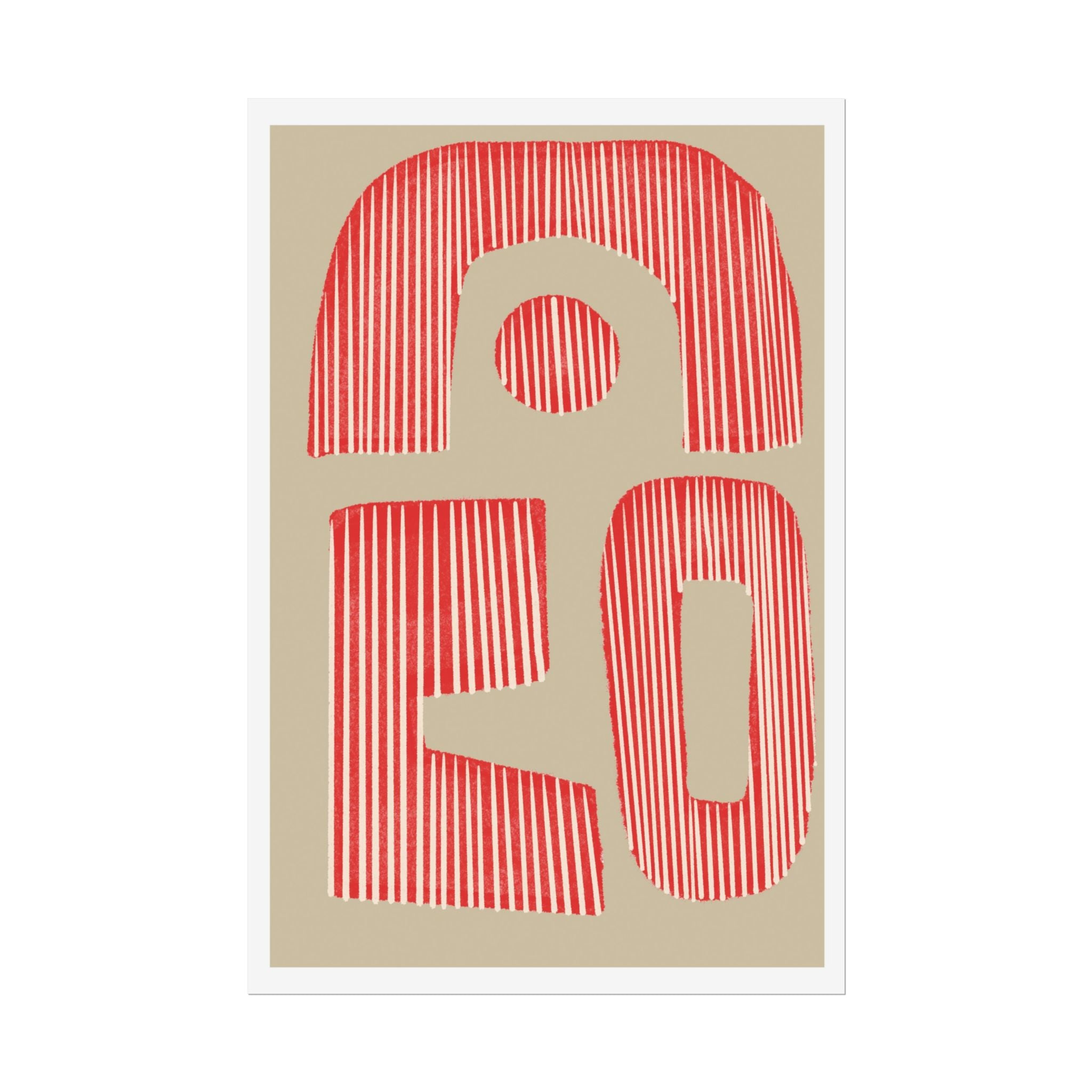 Coral Echo Forms - Poster