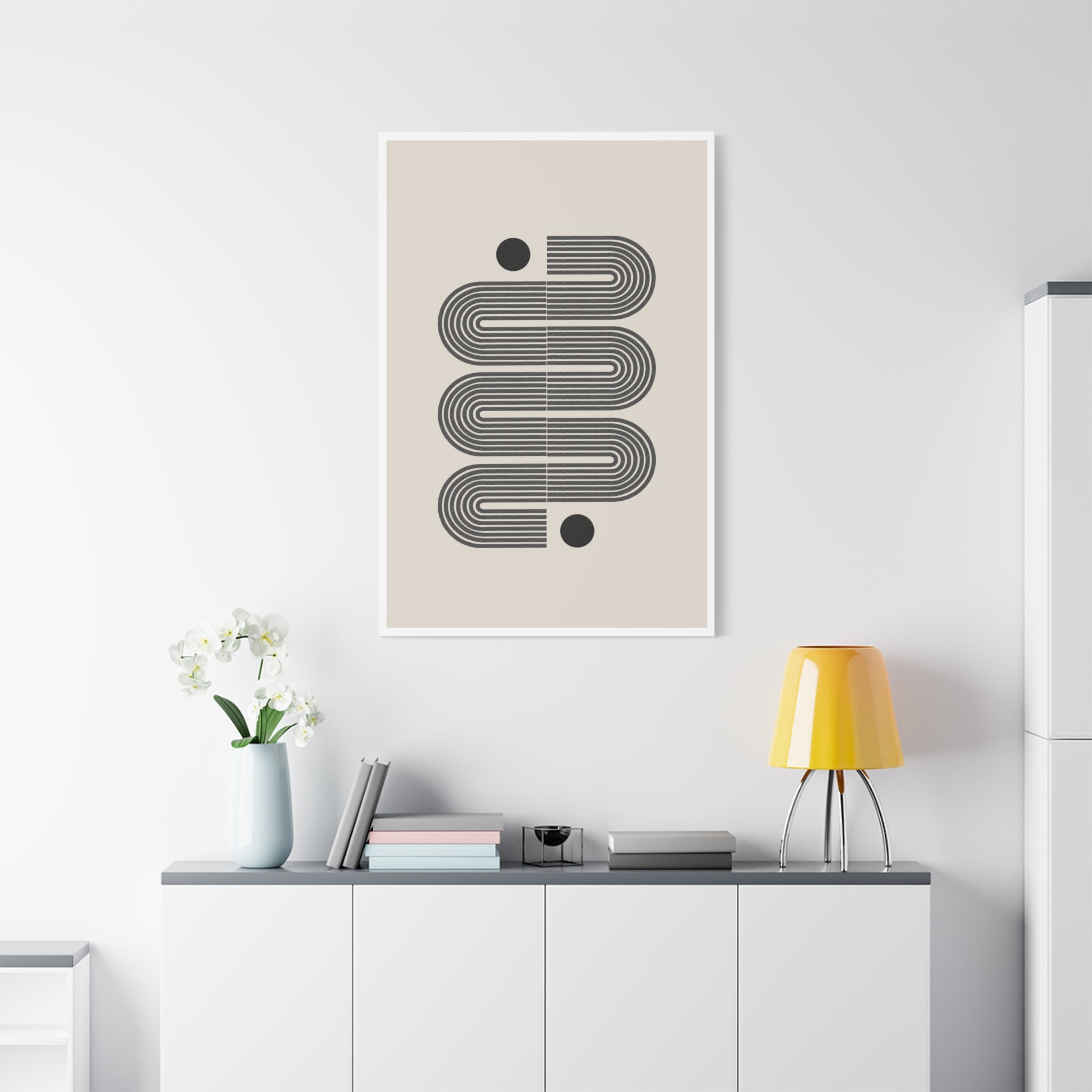 Midnight Circuit Flow - Canvas