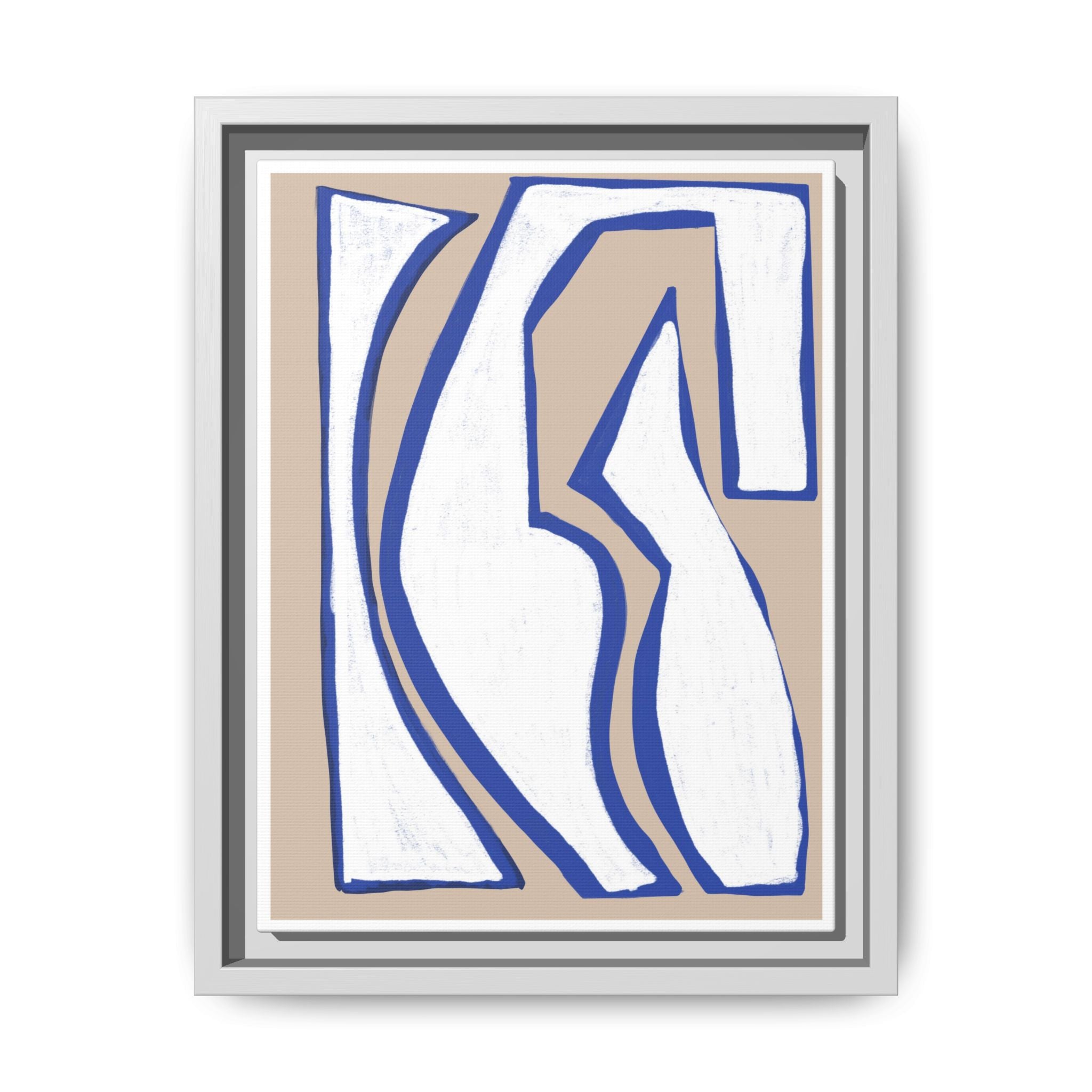 Cobalt Form Continuum - Framed