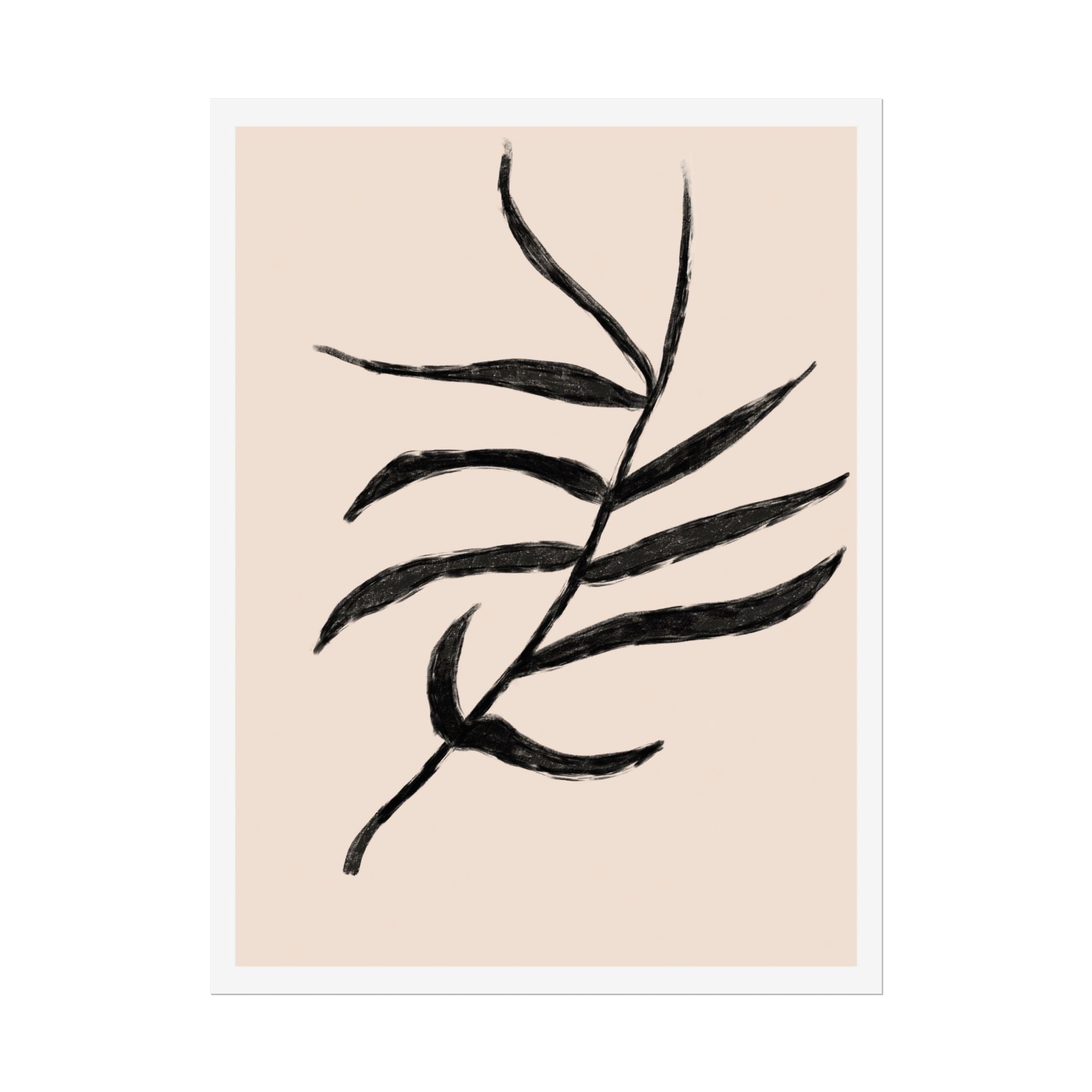 Ebony Frond Drift - Poster