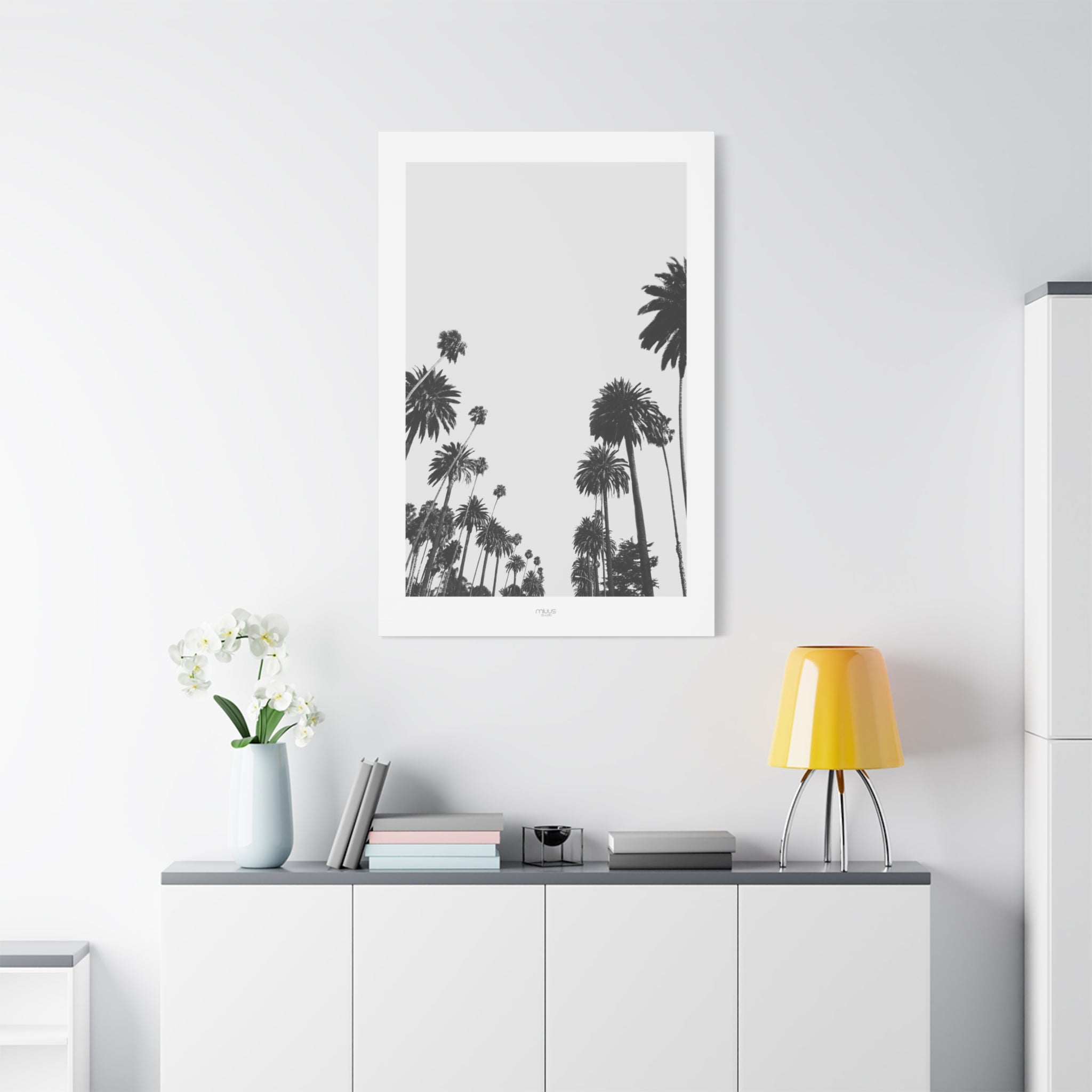 Midnight Palm Reverie - Canvas