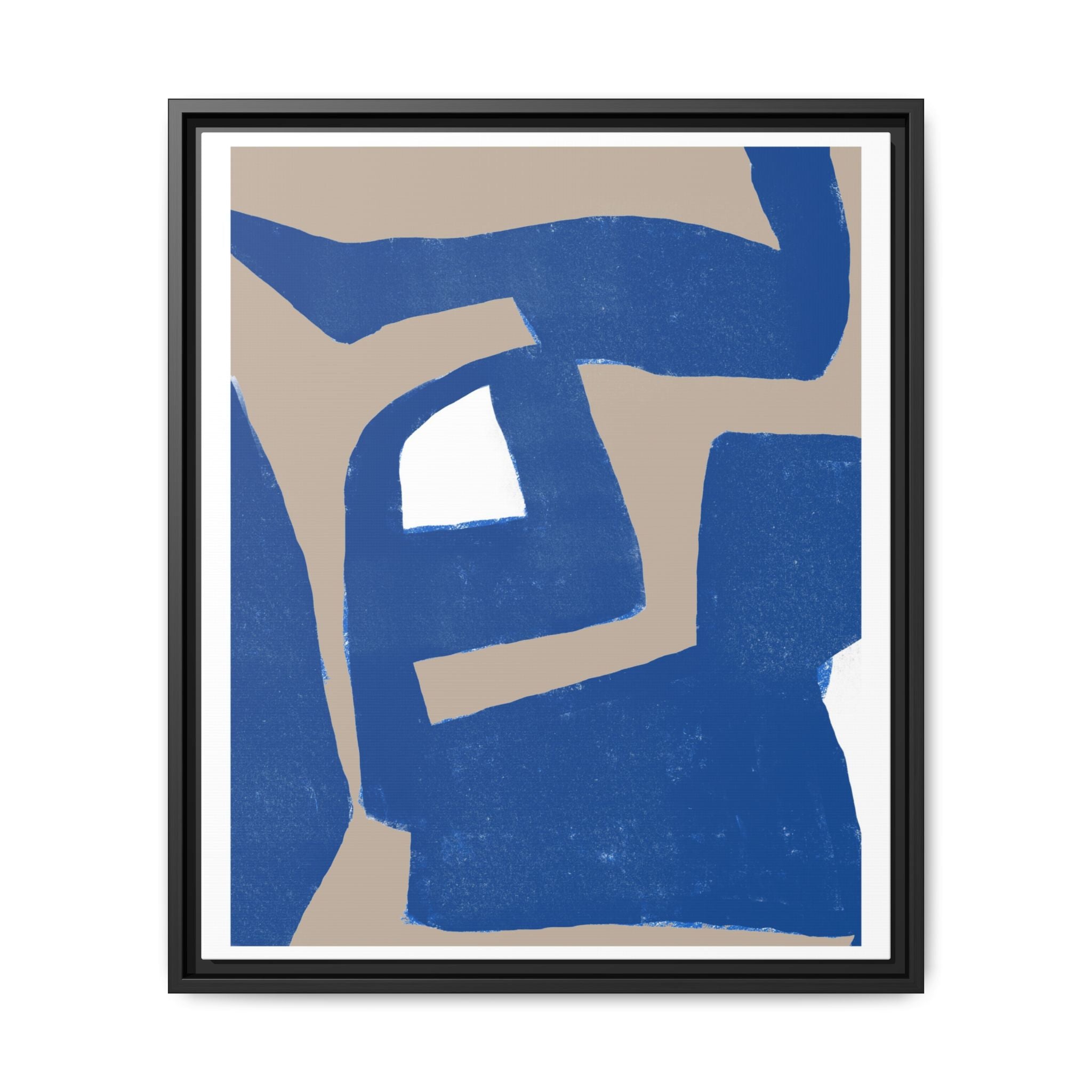 Cobalt Passage Echoes - Framed