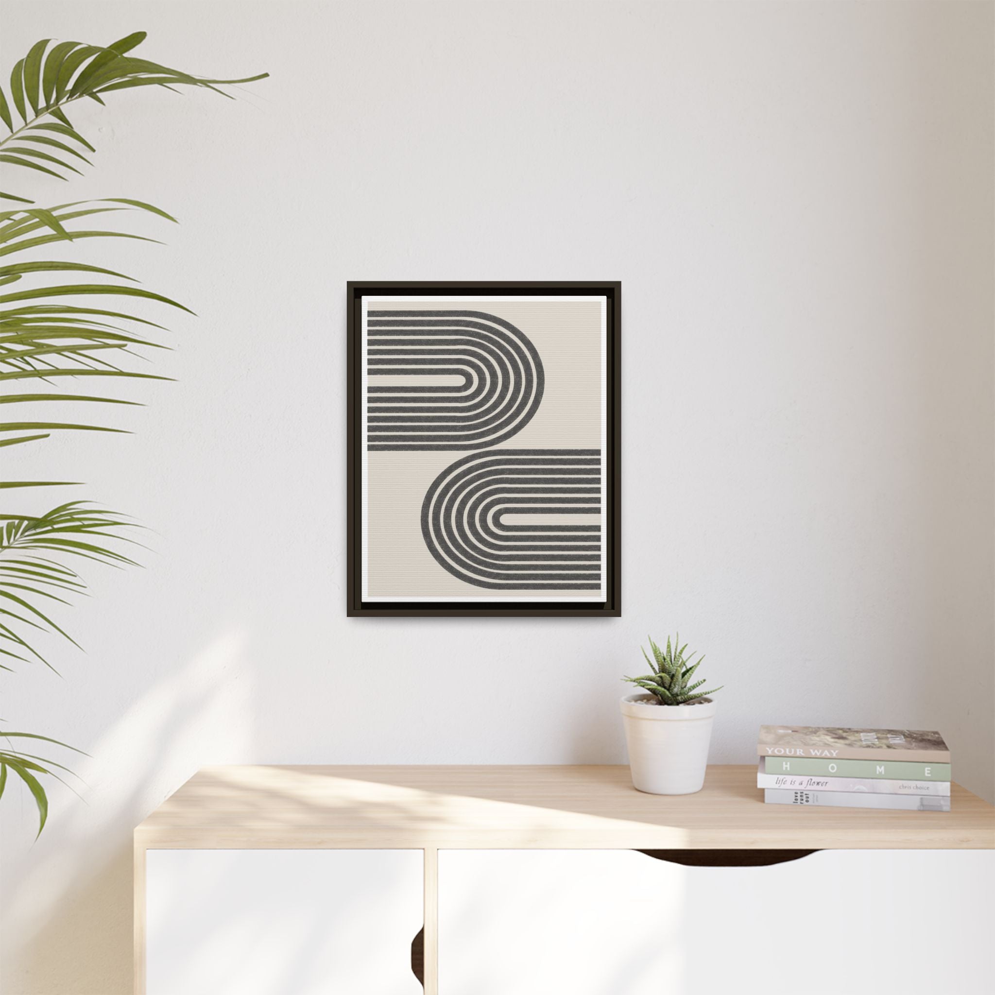 Twin Horizon Currents - Framed