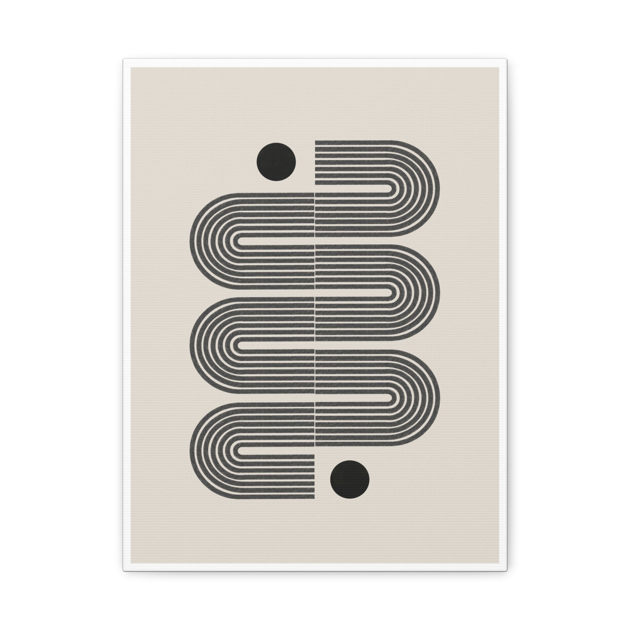 Midnight Circuit Flow - Canvas