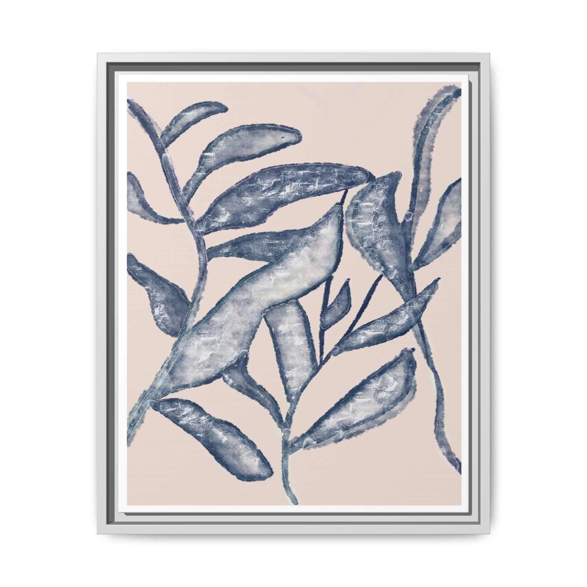 Moonlit Botanical Veil - Framed