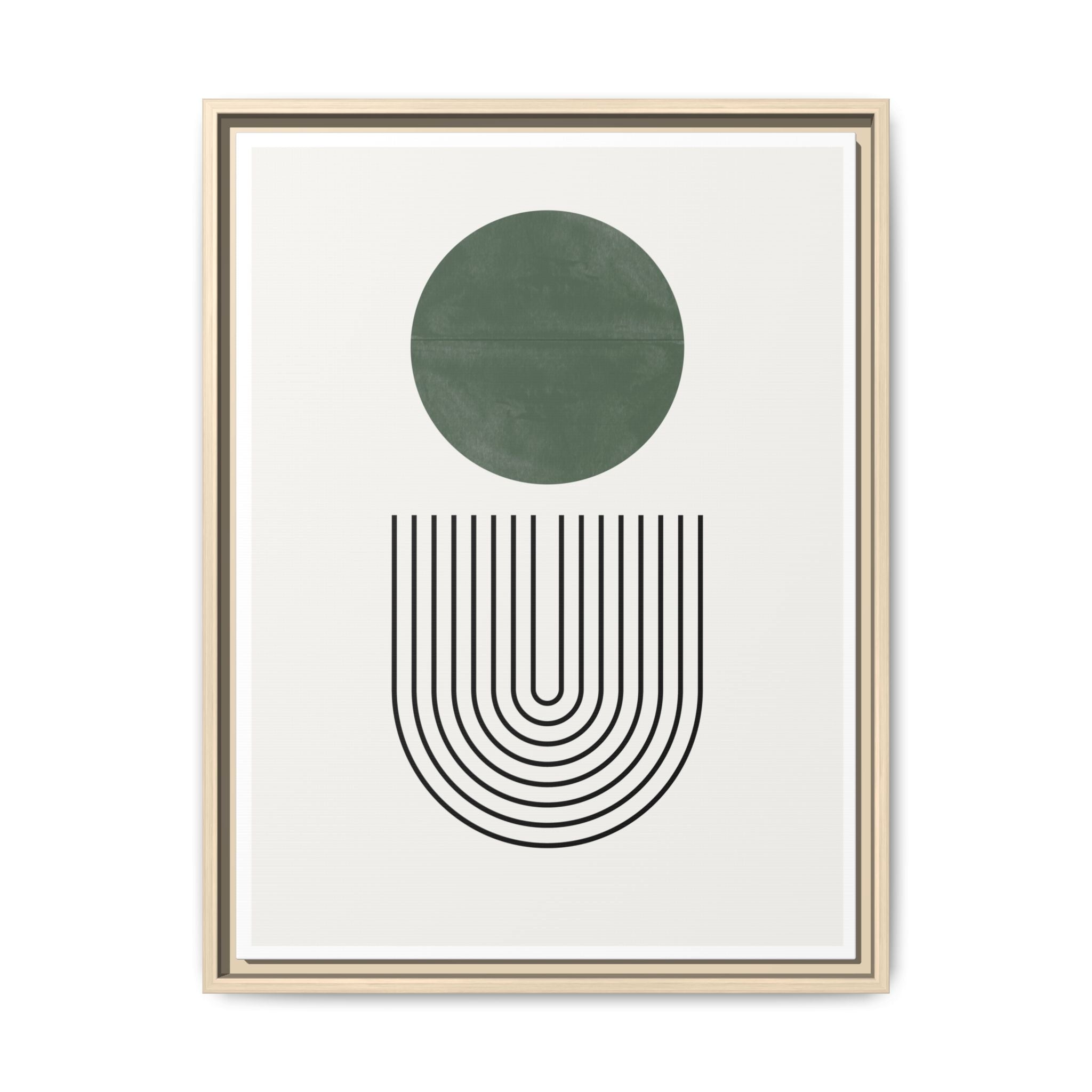 Emerald Orbit Pathways - Framed