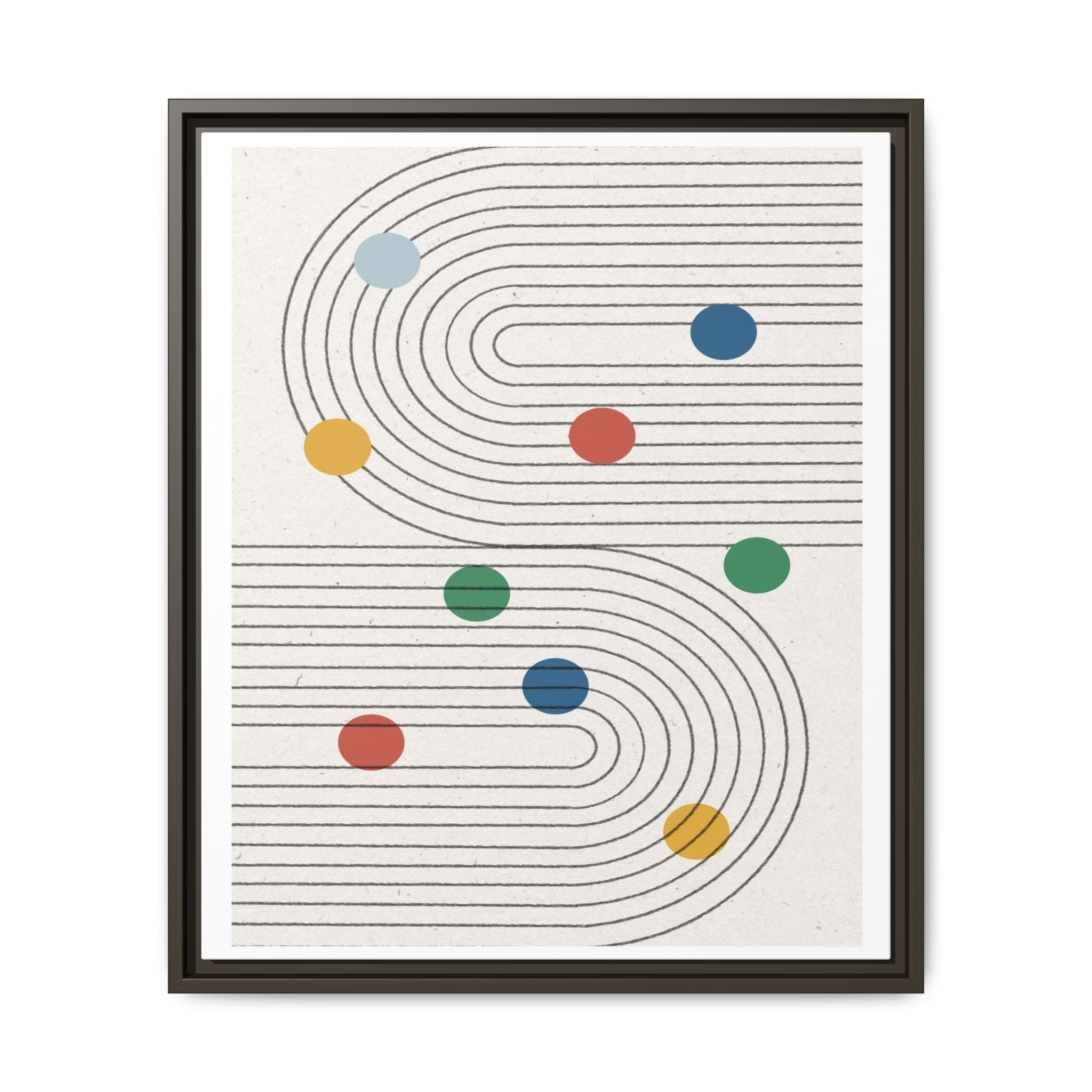 Retro Orbit Pathways - Framed