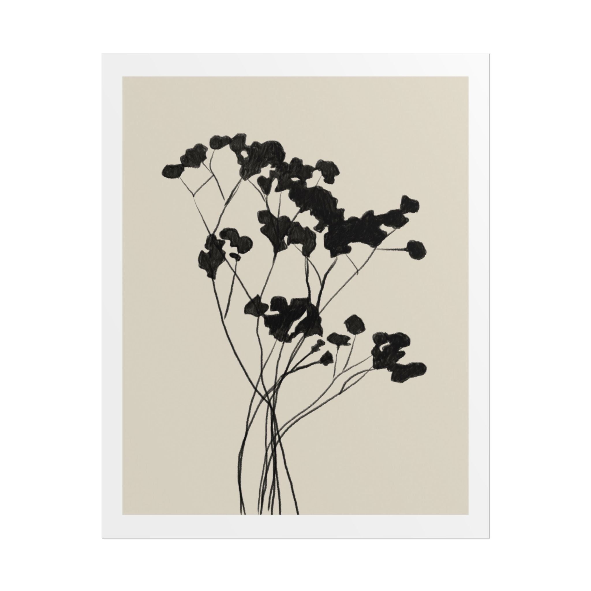 Velvet Bloom Silhouettes - Poster