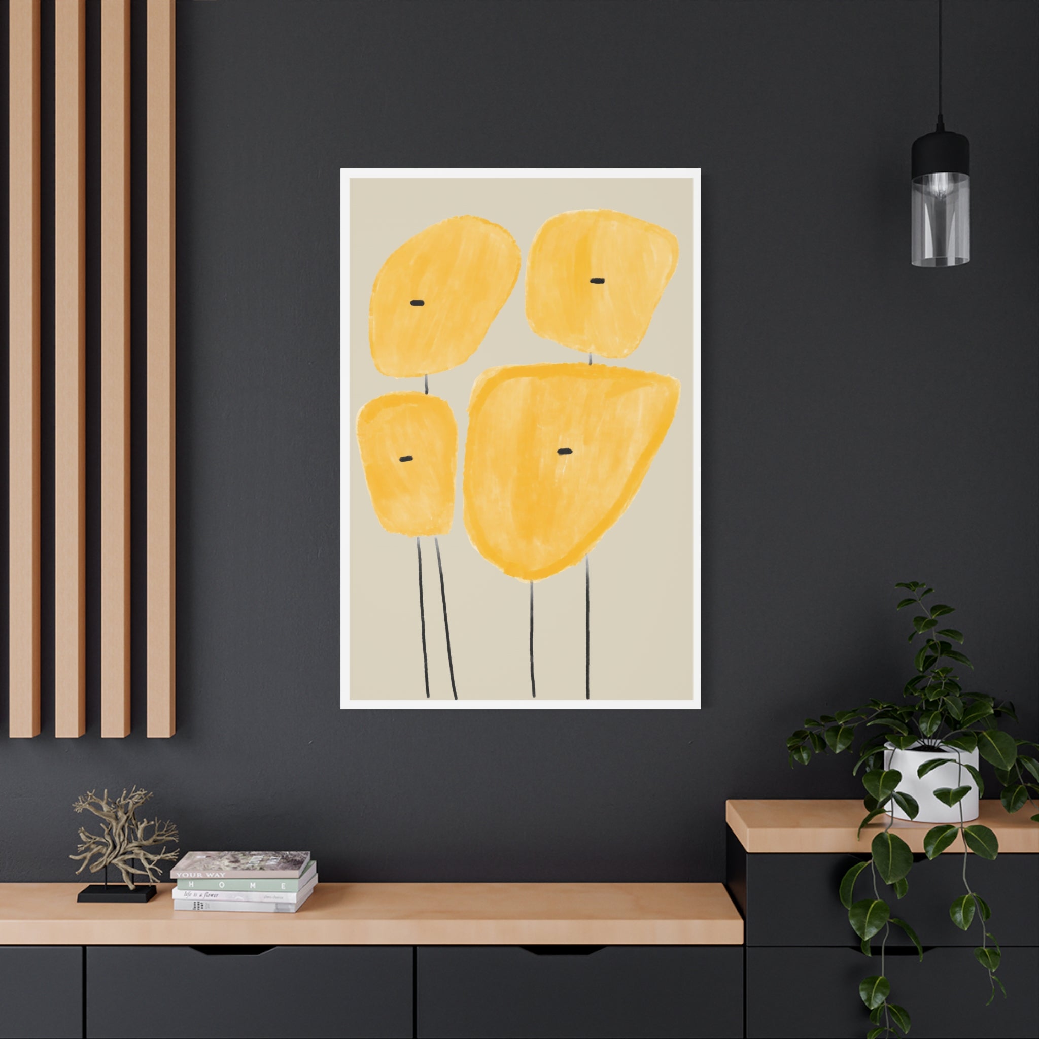 Golden Meadow Figures - Canvas