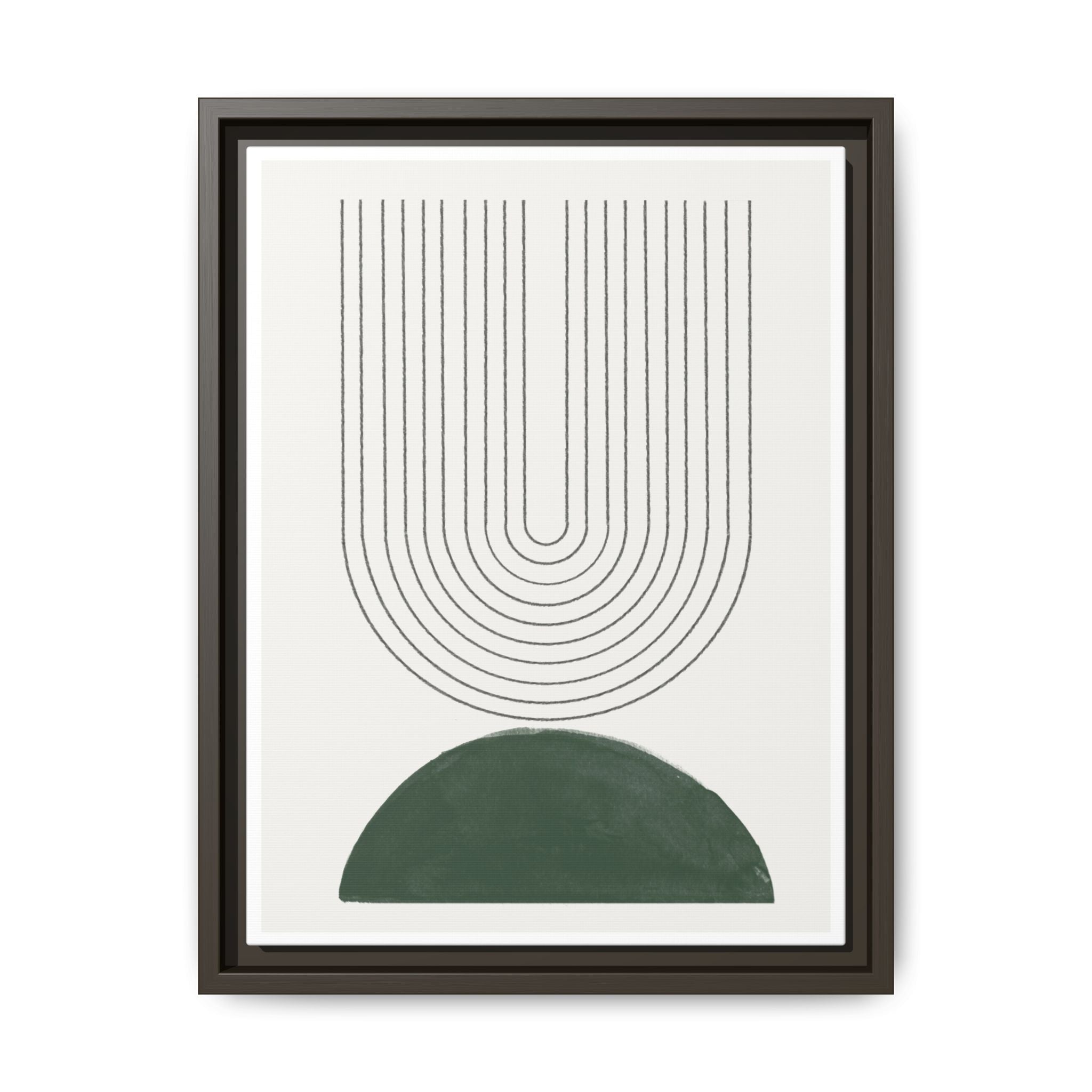 Emerald Echo Pathways - Framed
