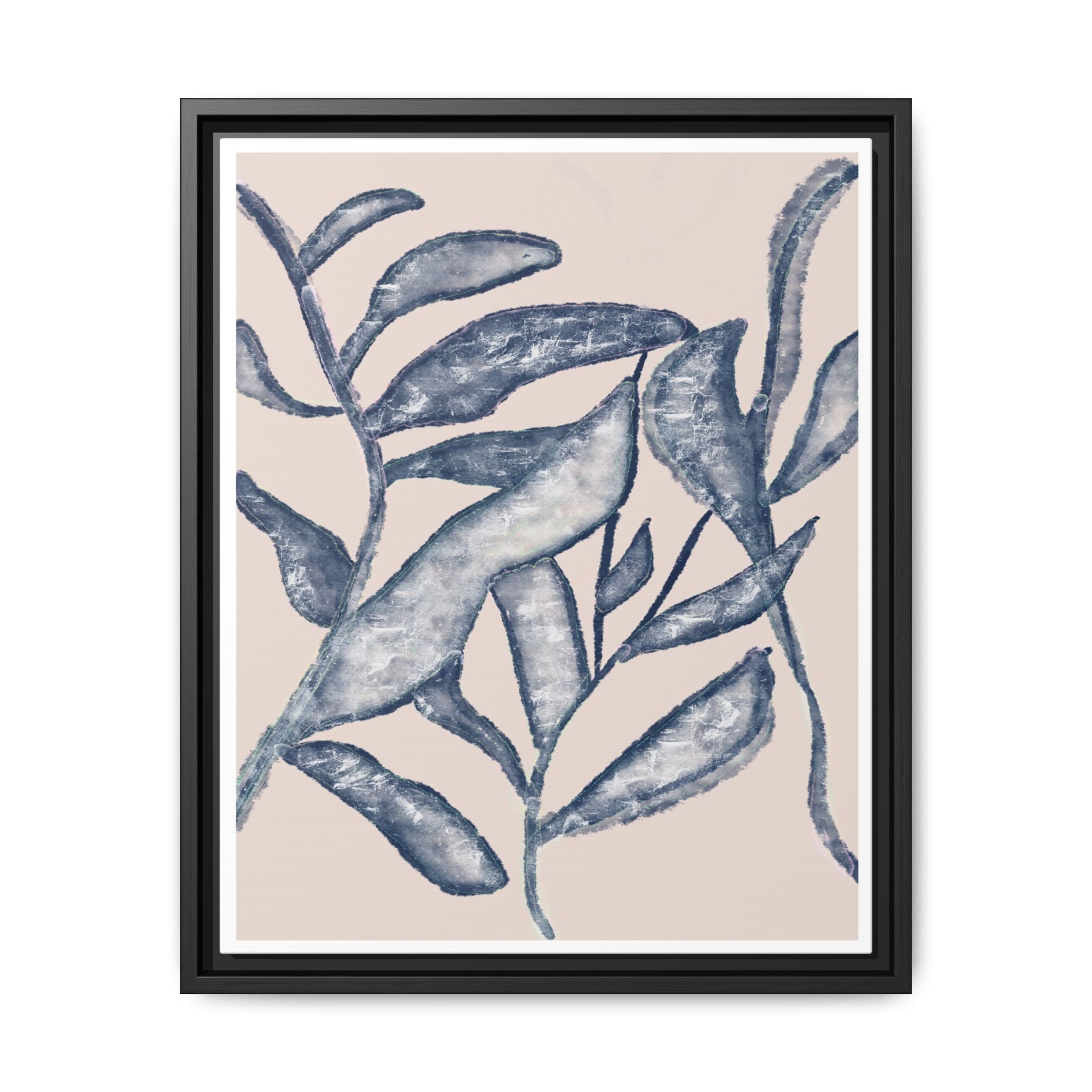 Moonlit Botanical Veil - Framed