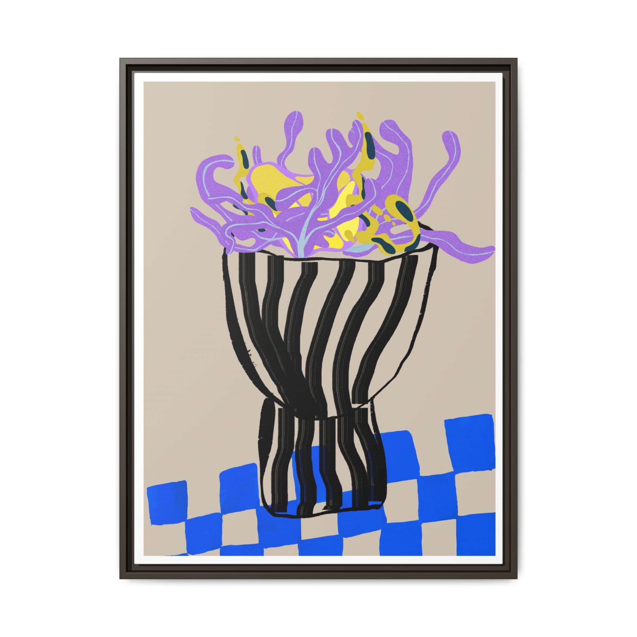 Lavender Coral Mirage - Framed