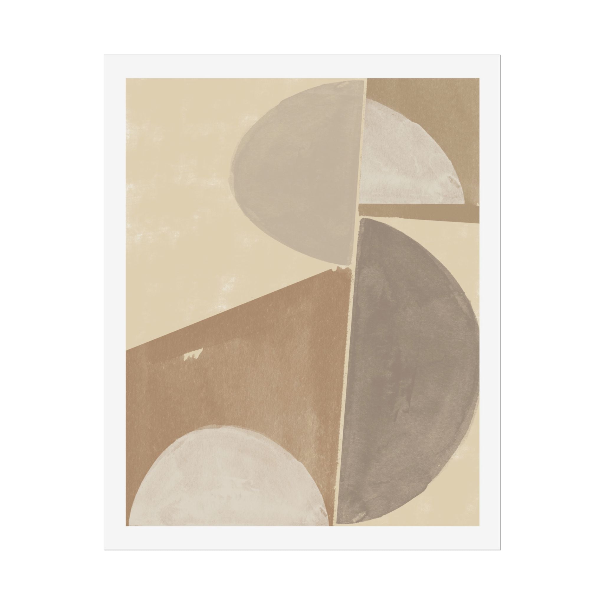 Desert Moon Geometry Echo - Poster