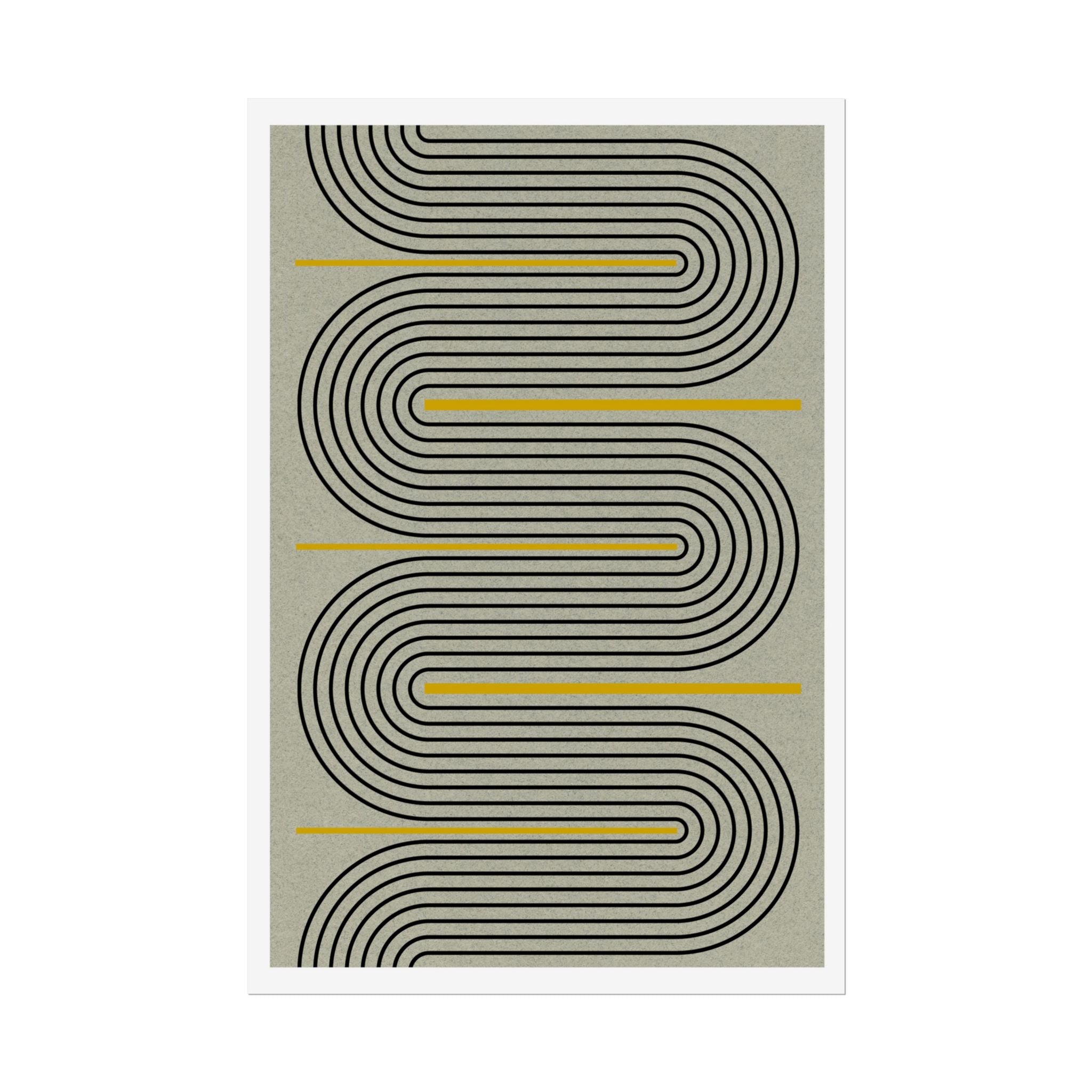 Golden Current Geometry - Poster