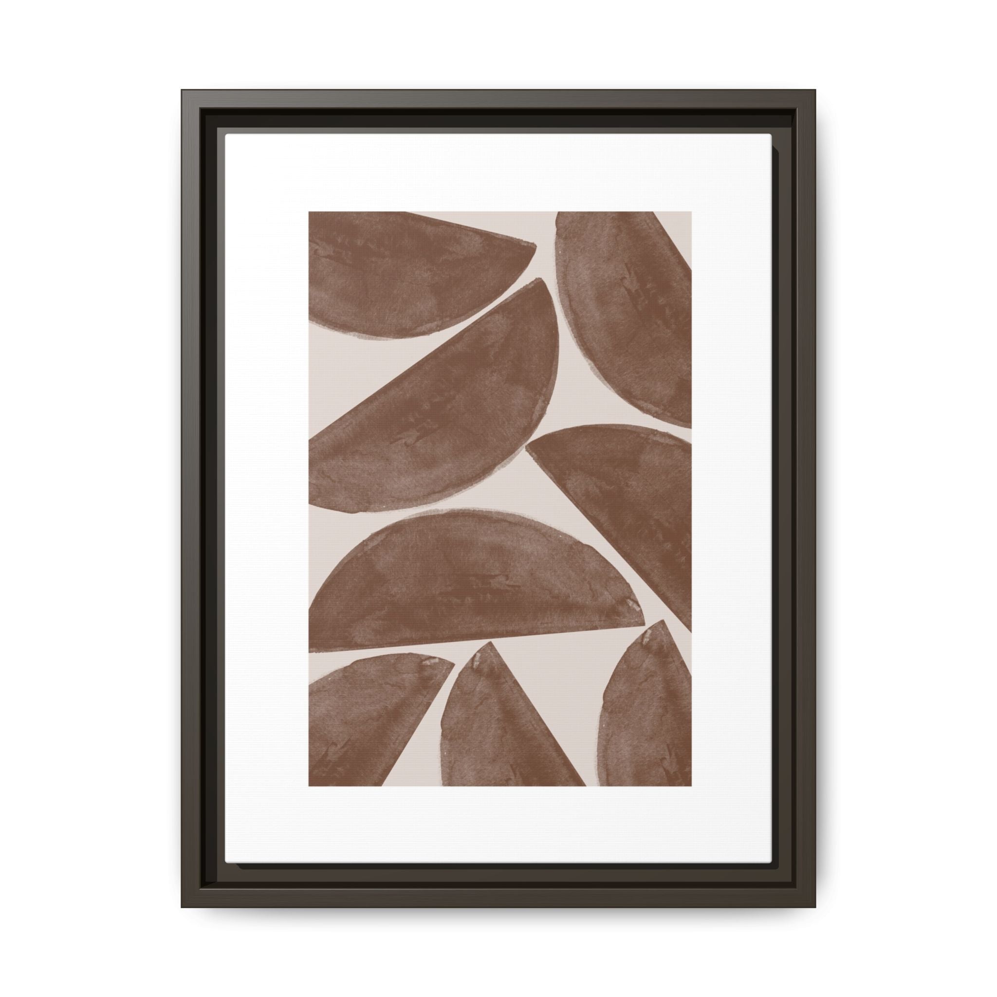 Terracotta Crescent Rhythm - Framed