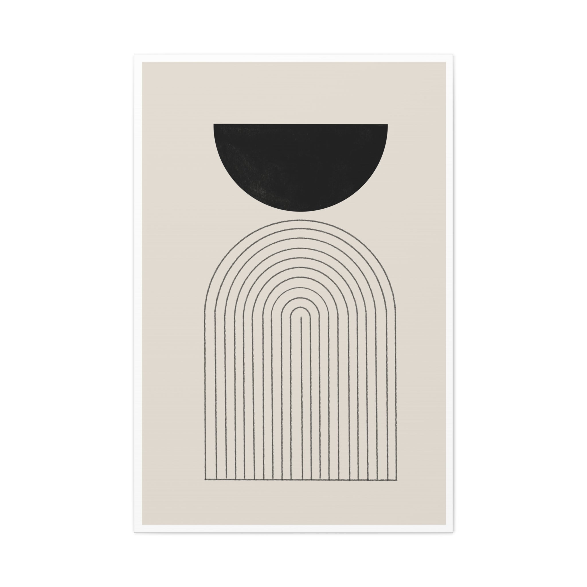 Midnight Portal Lines - Canvas