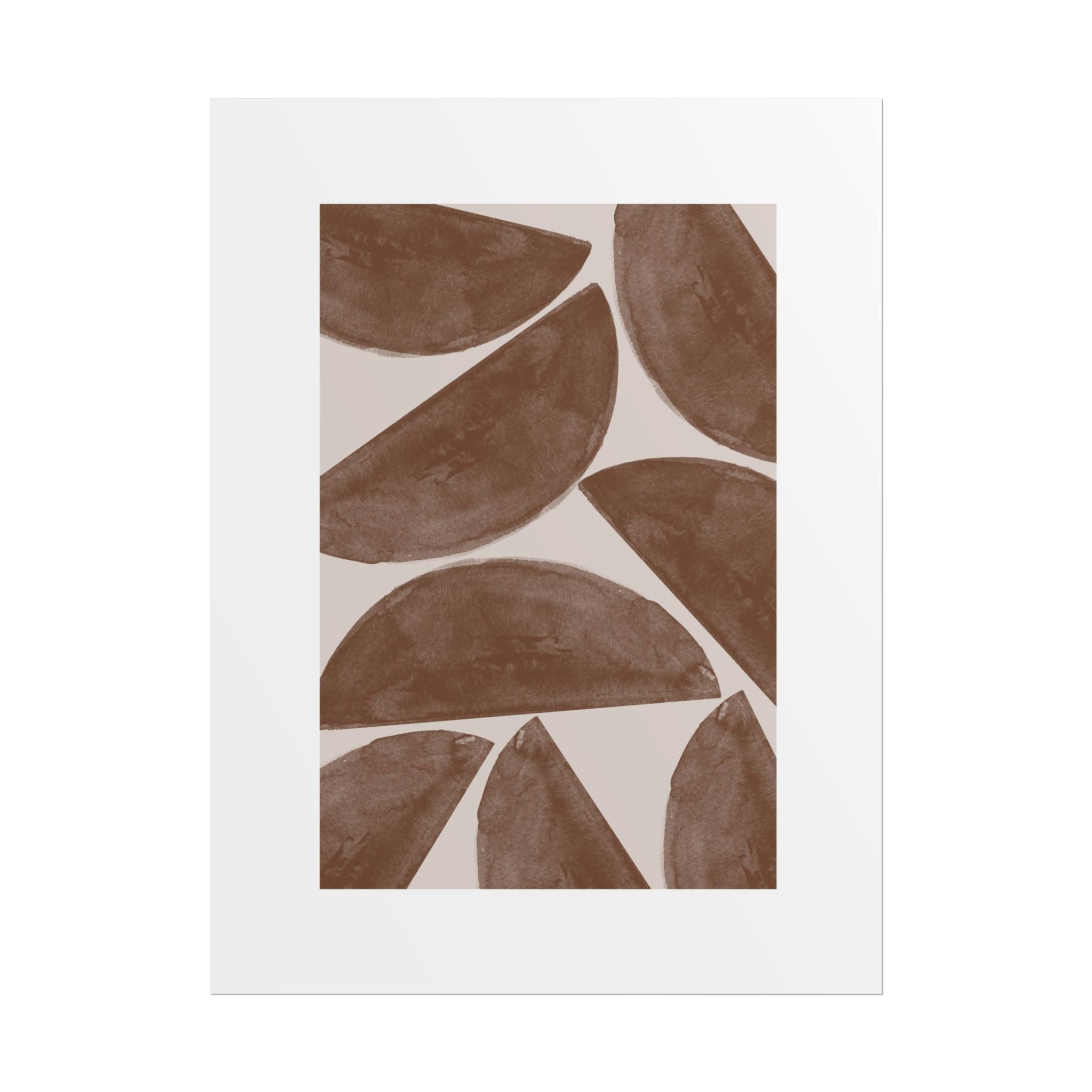 Terracotta Crescent Rhythm - Poster