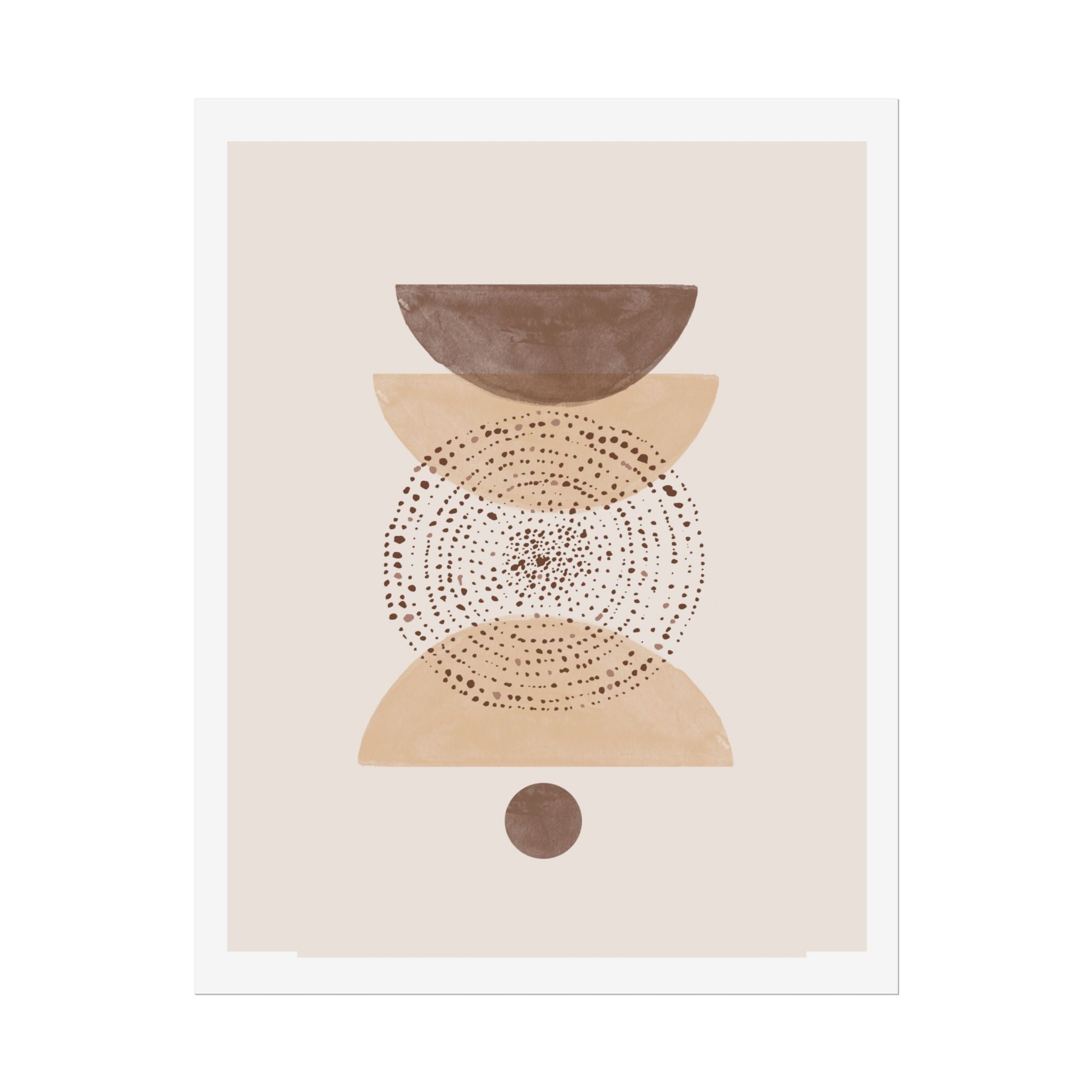 Terracotta Orbit Balance - Poster