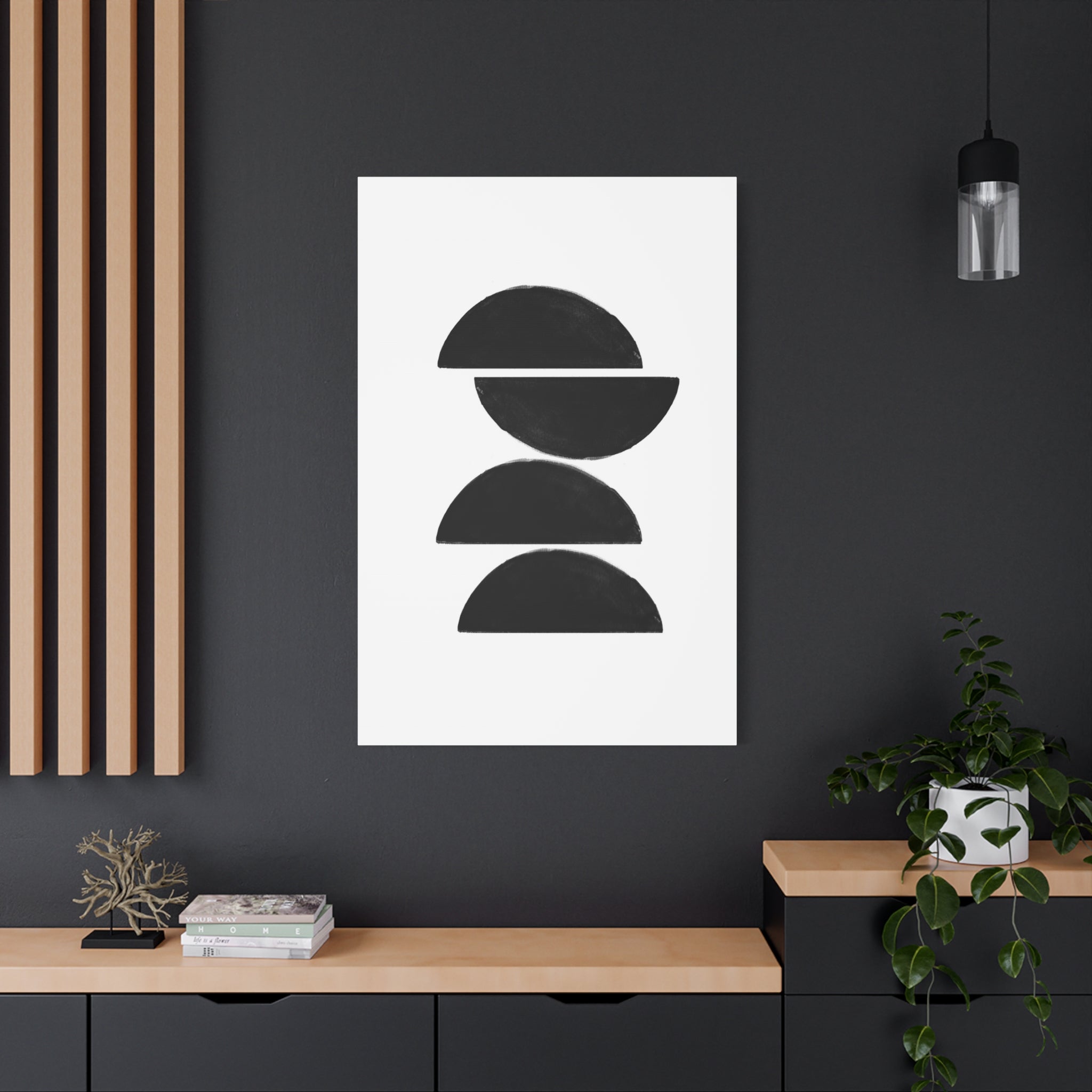 Noir Horizon Rhythm - Canvas