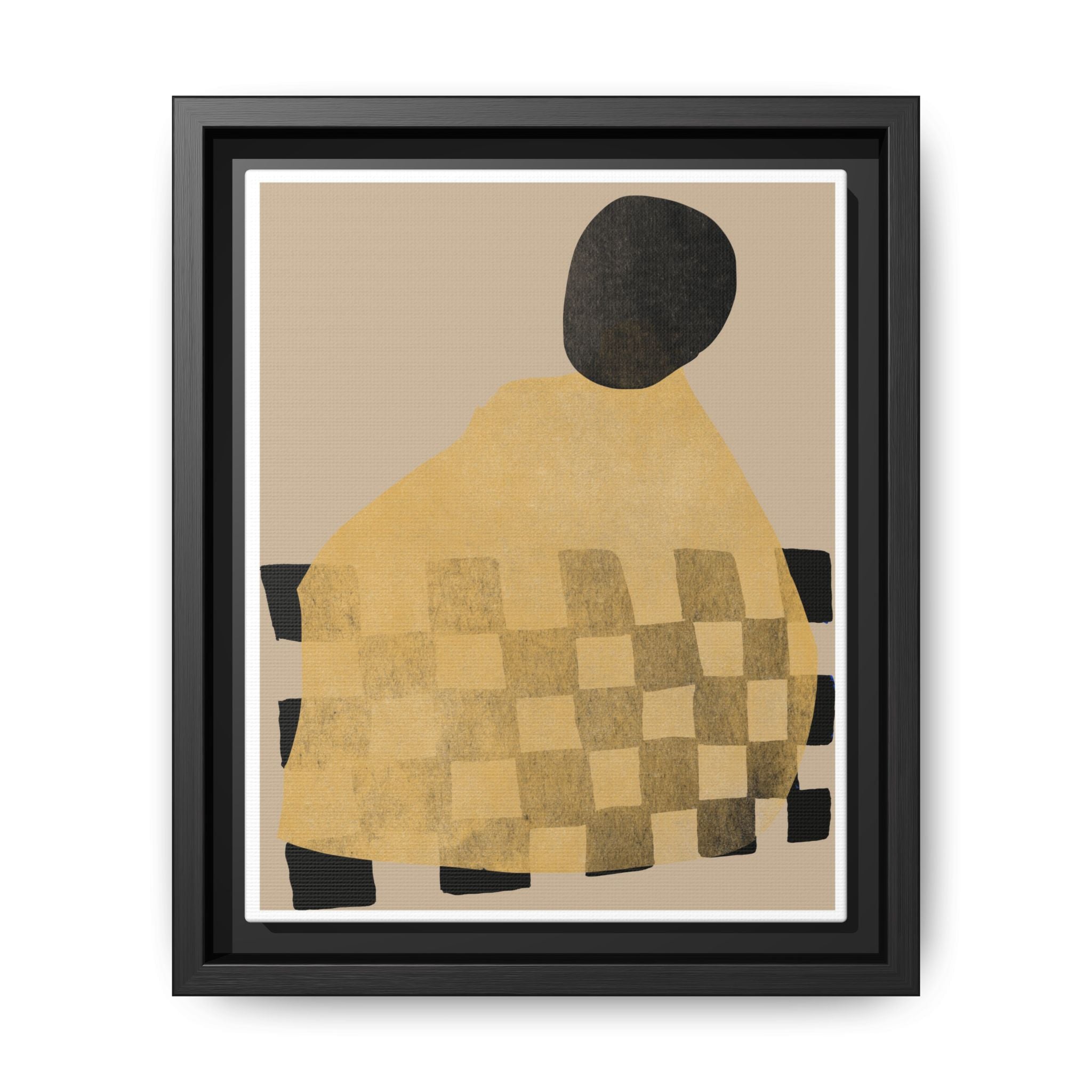Golden Hearth Pattern Drift - Framed