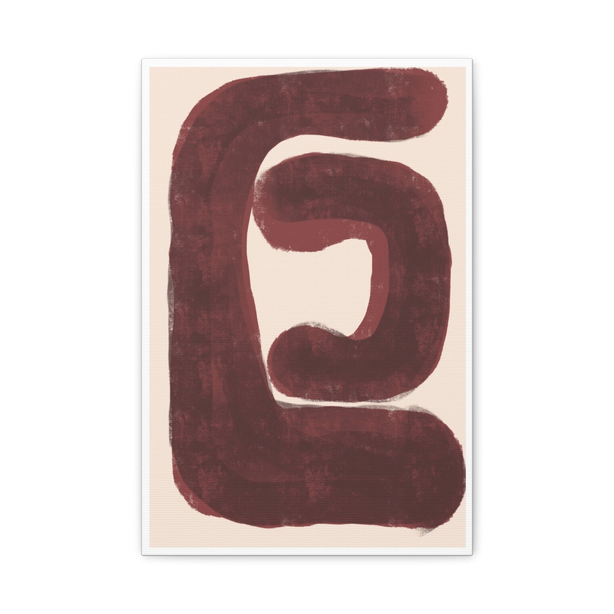 Burgundy Echo Form - Canvas