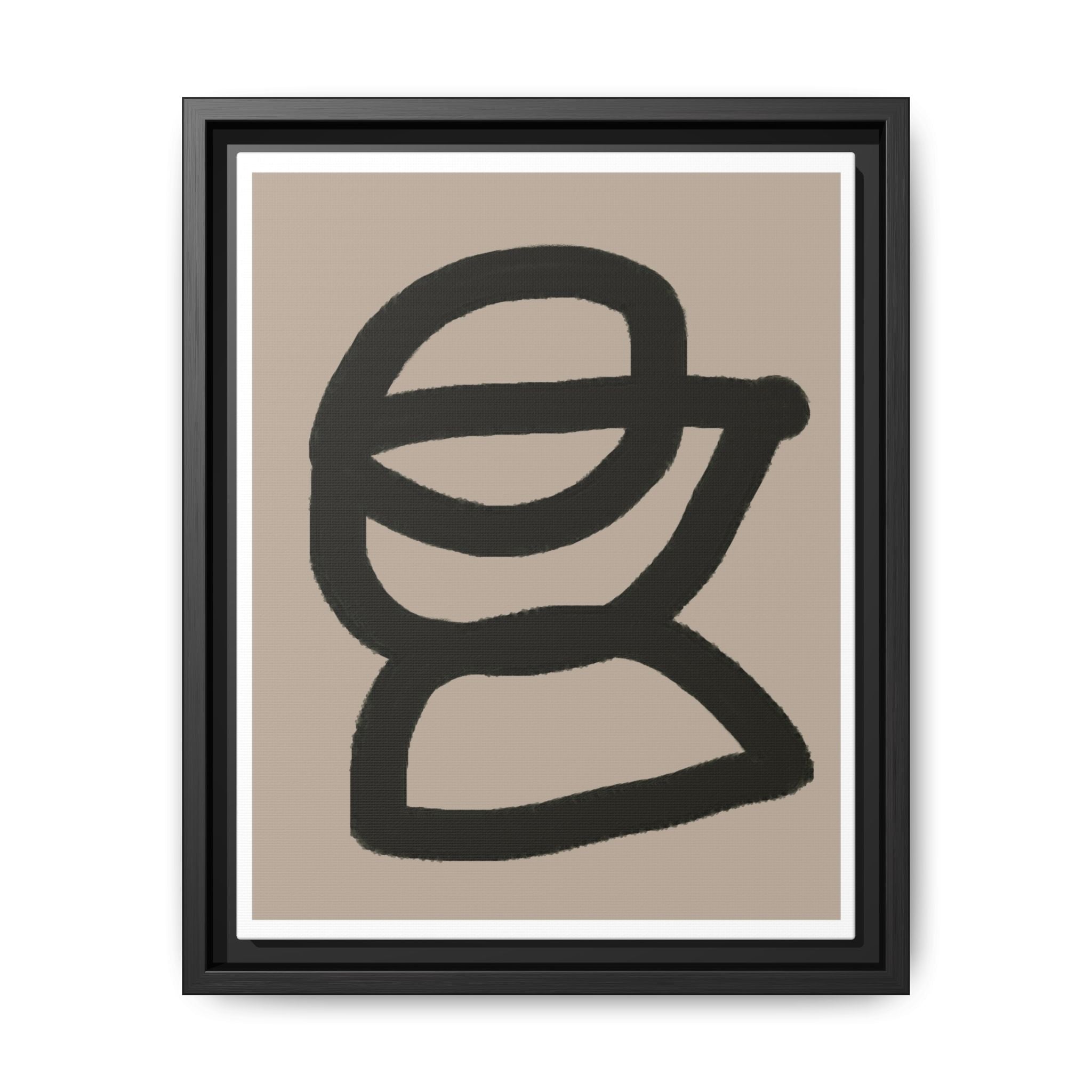 Noir Orbit Silhouette - Framed