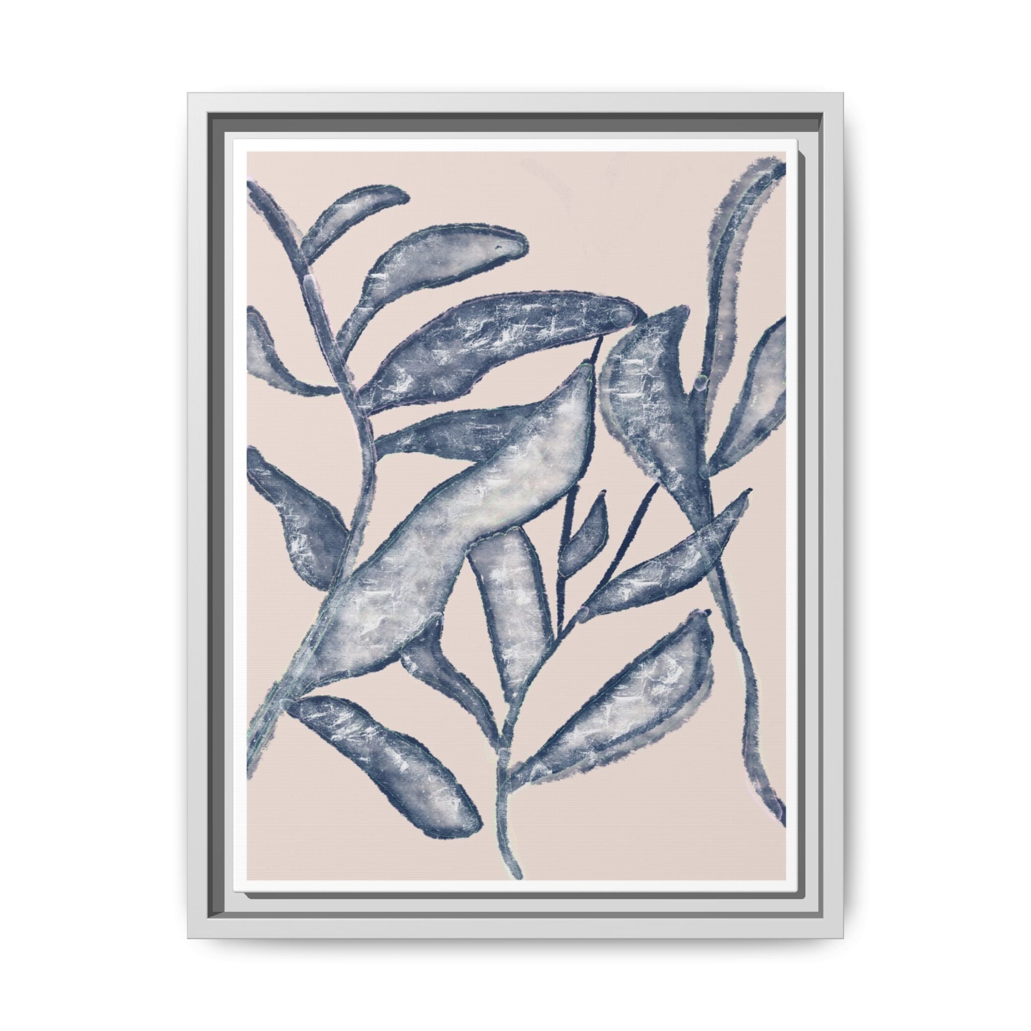 Moonlit Botanical Veil - Framed