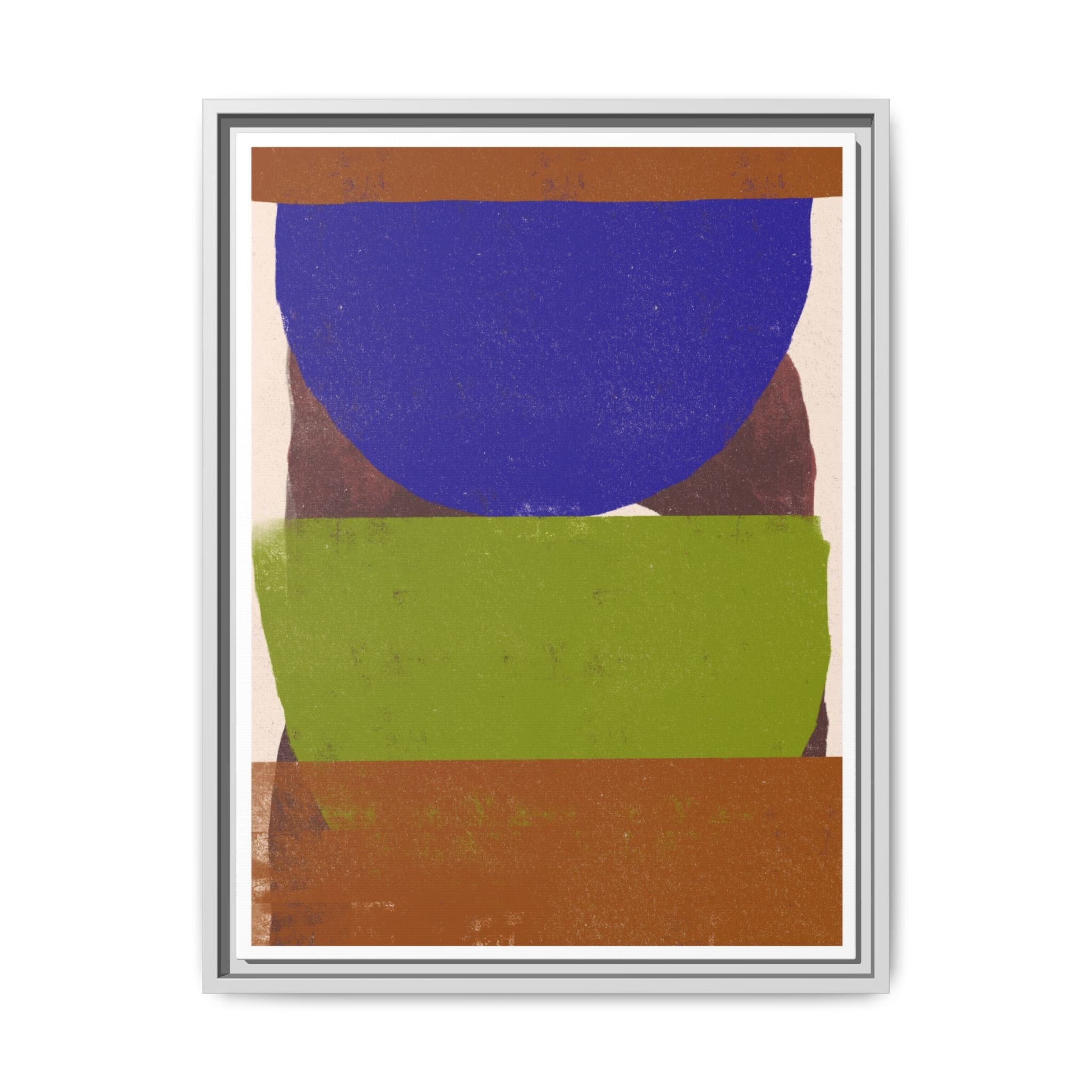 Cobalt Meadow Horizon - Framed