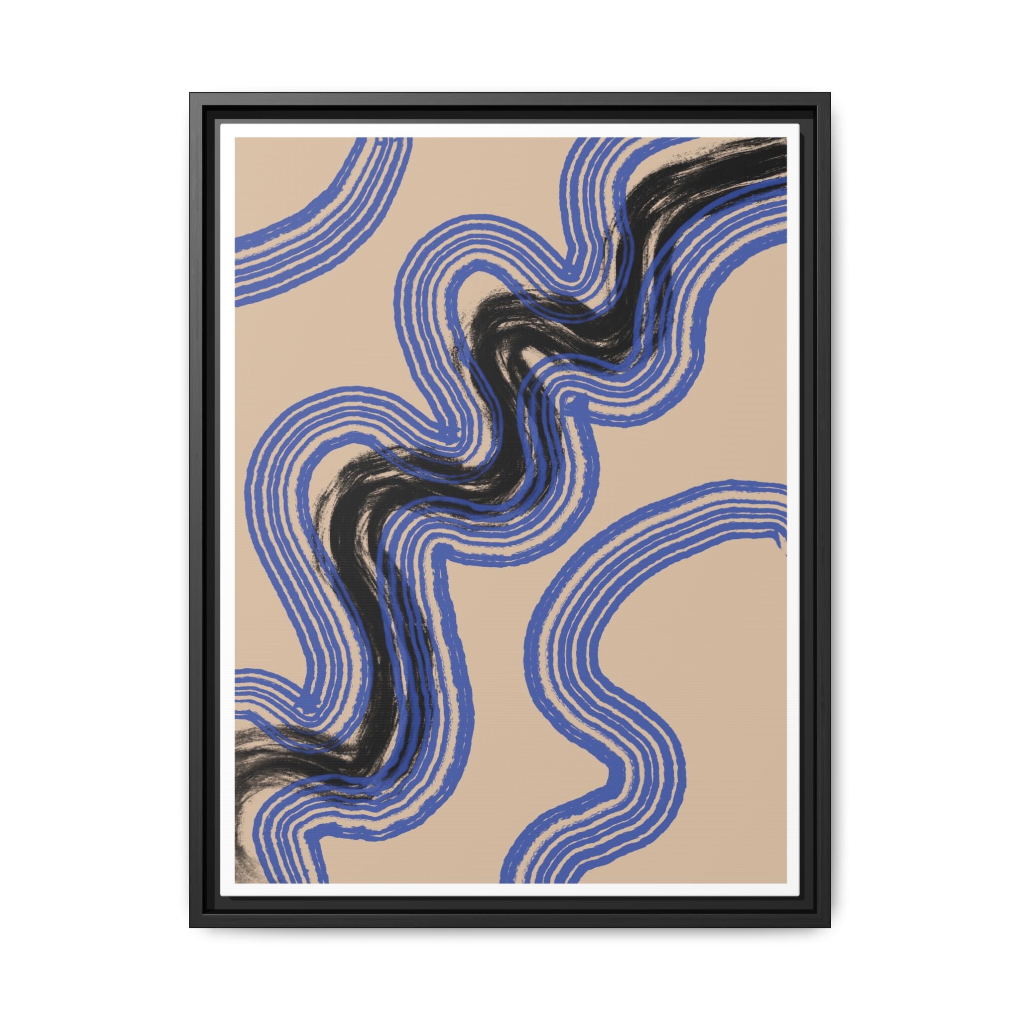 Indigo Rhythm Passage - Framed