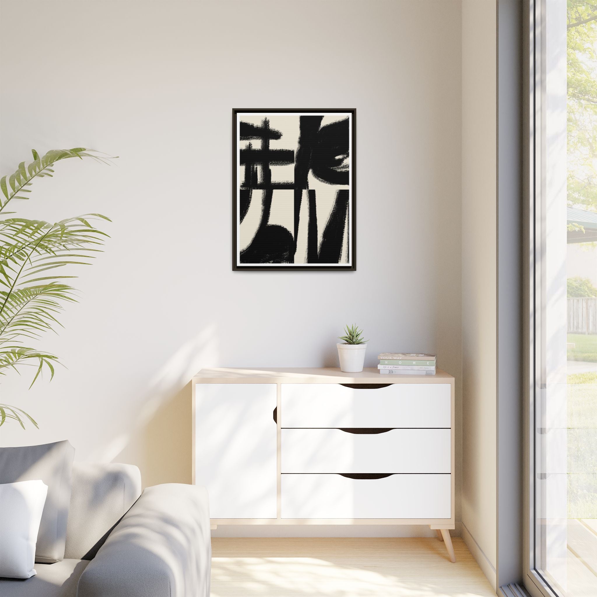 Midnight Gesture Fragments - Framed