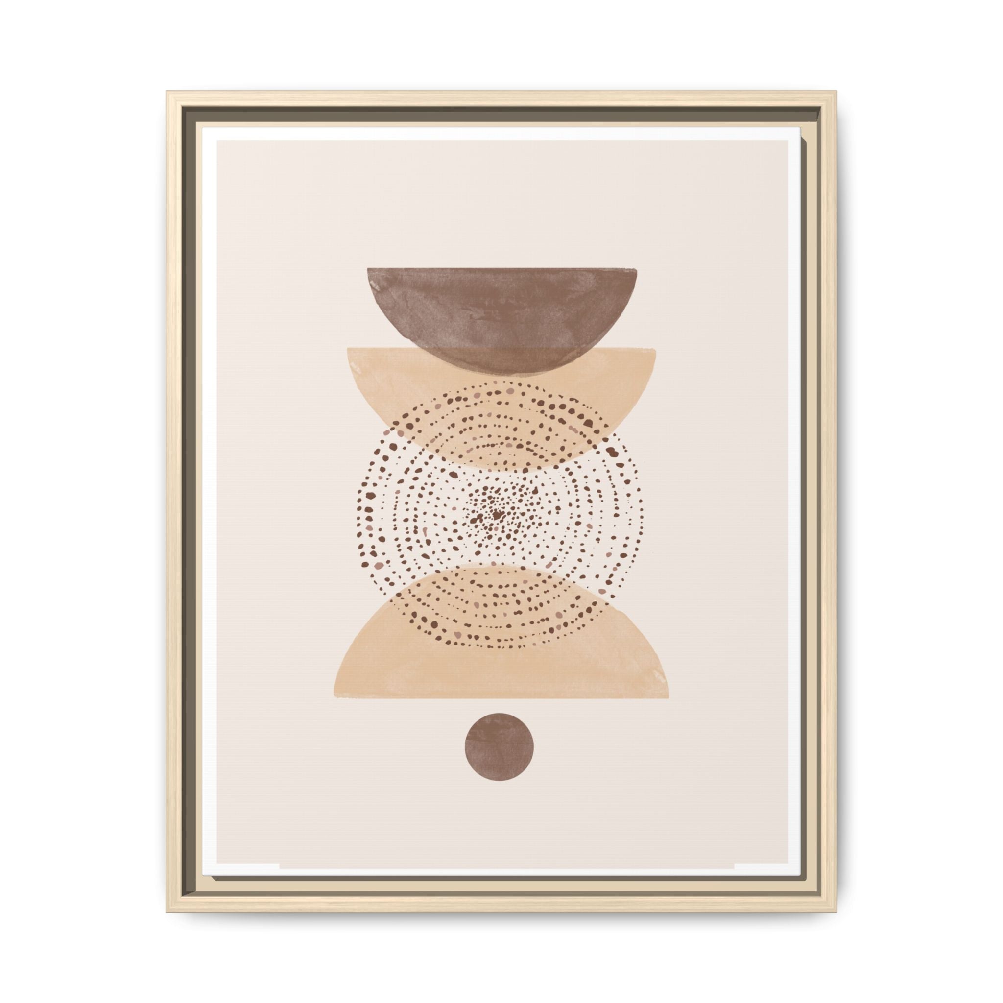 Terracotta Orbit Balance - Framed