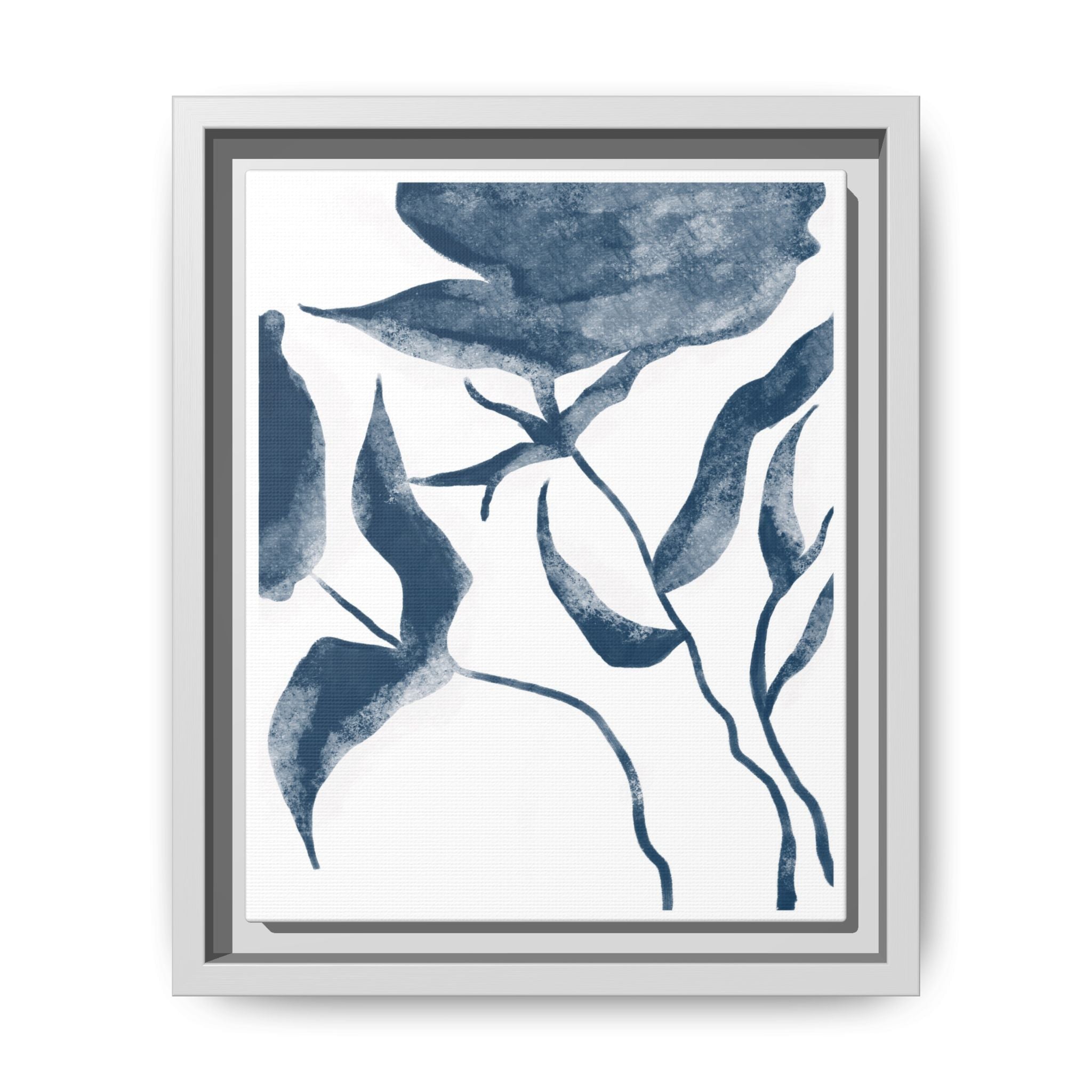 Indigo Bloom Reverie - Framed