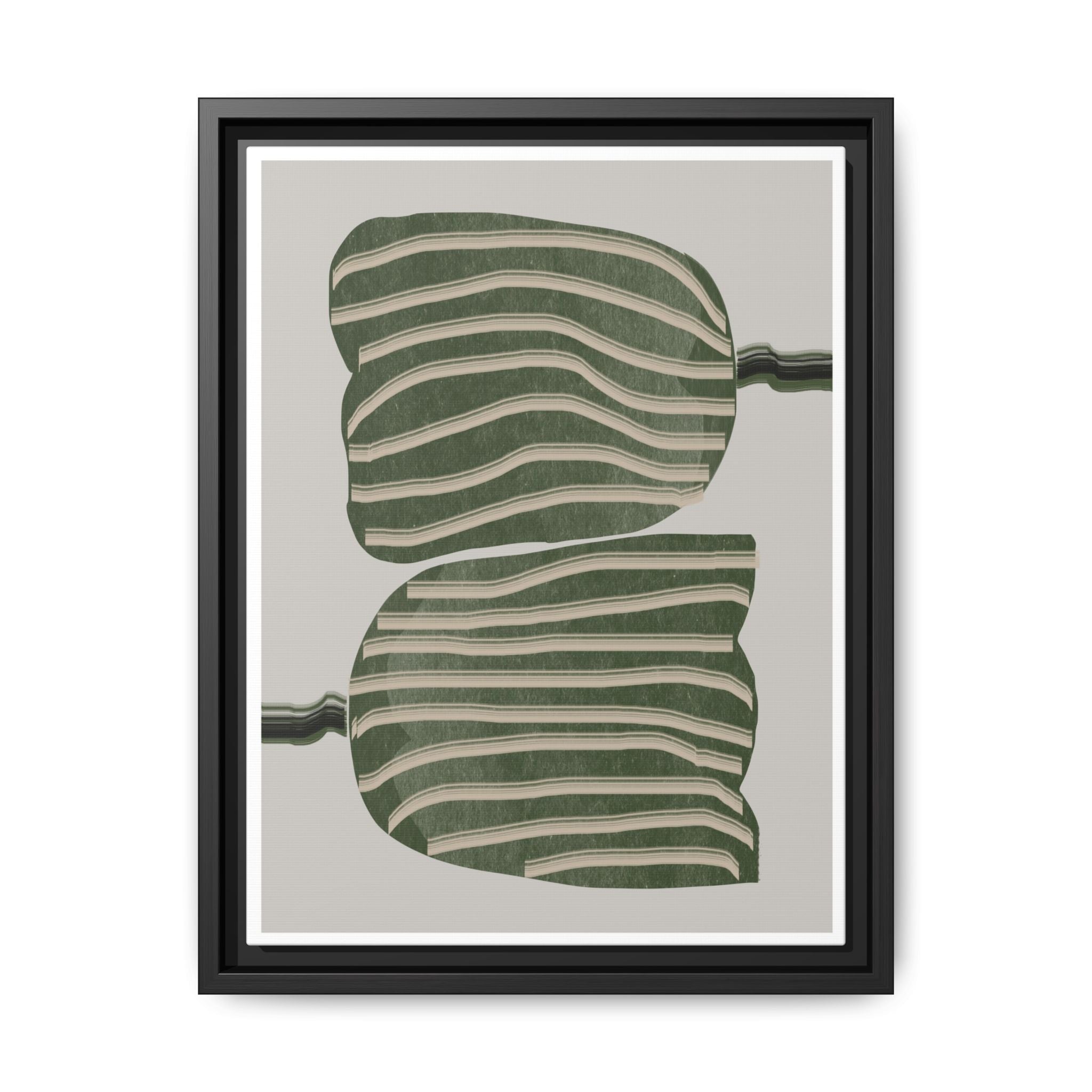 Verdant Echo Layers - Framed