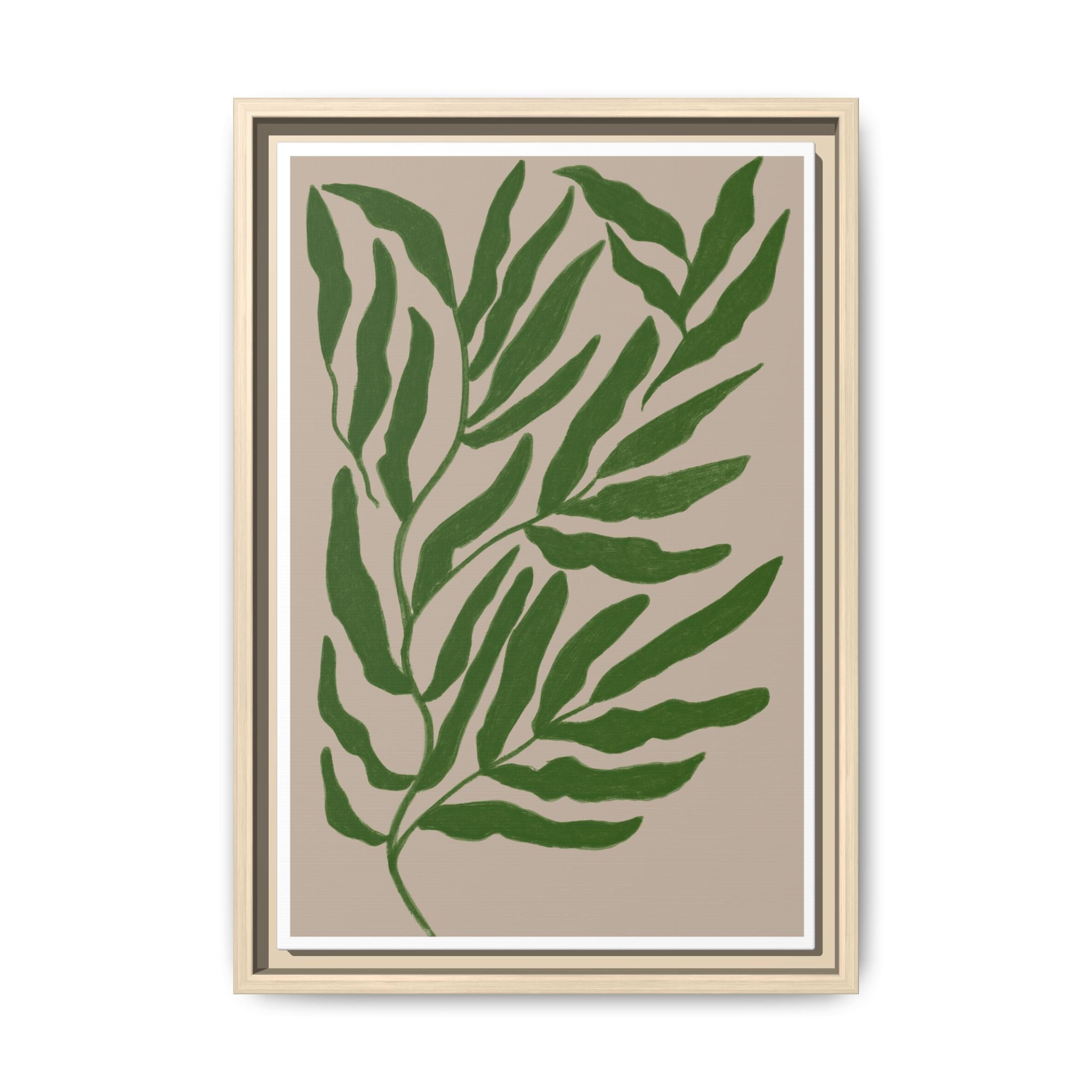 Emerald Canopy Drift - Framed