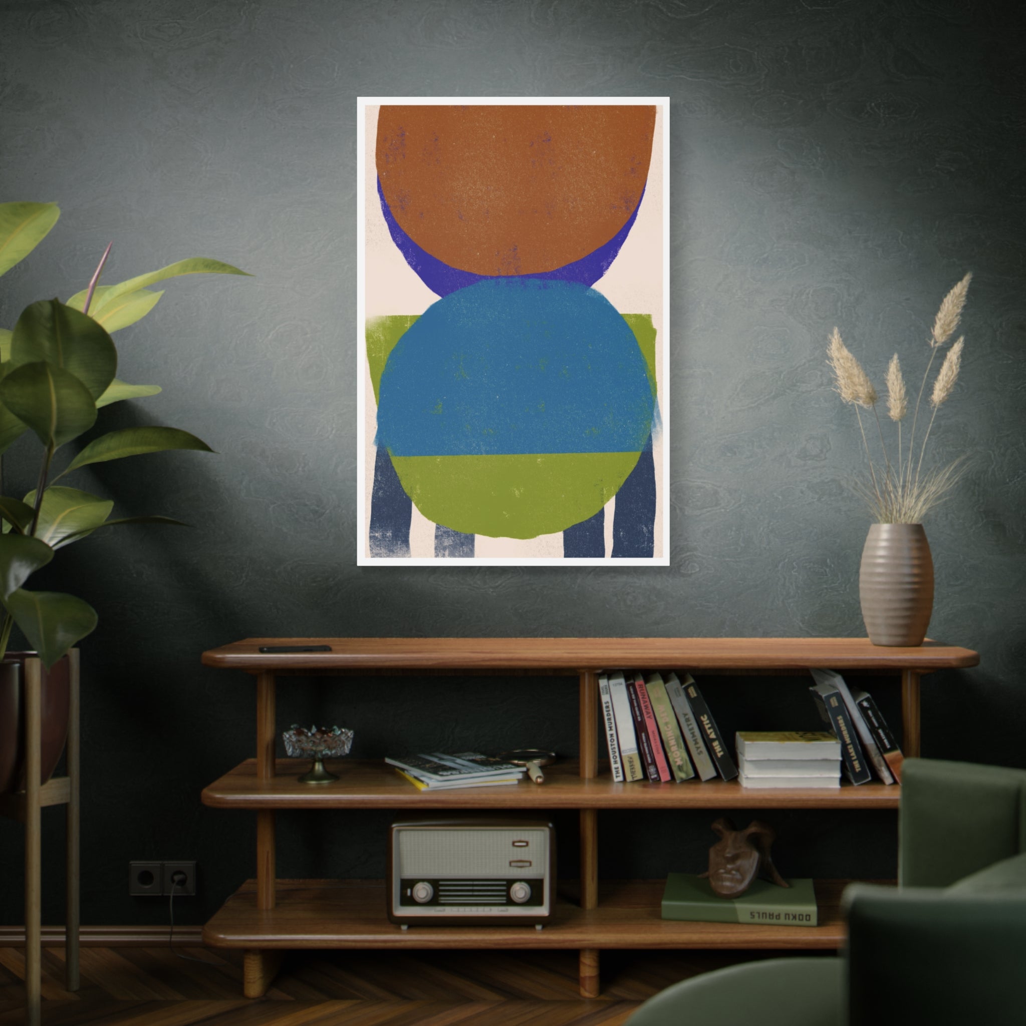 Azure Meadow Eclipse - Canvas