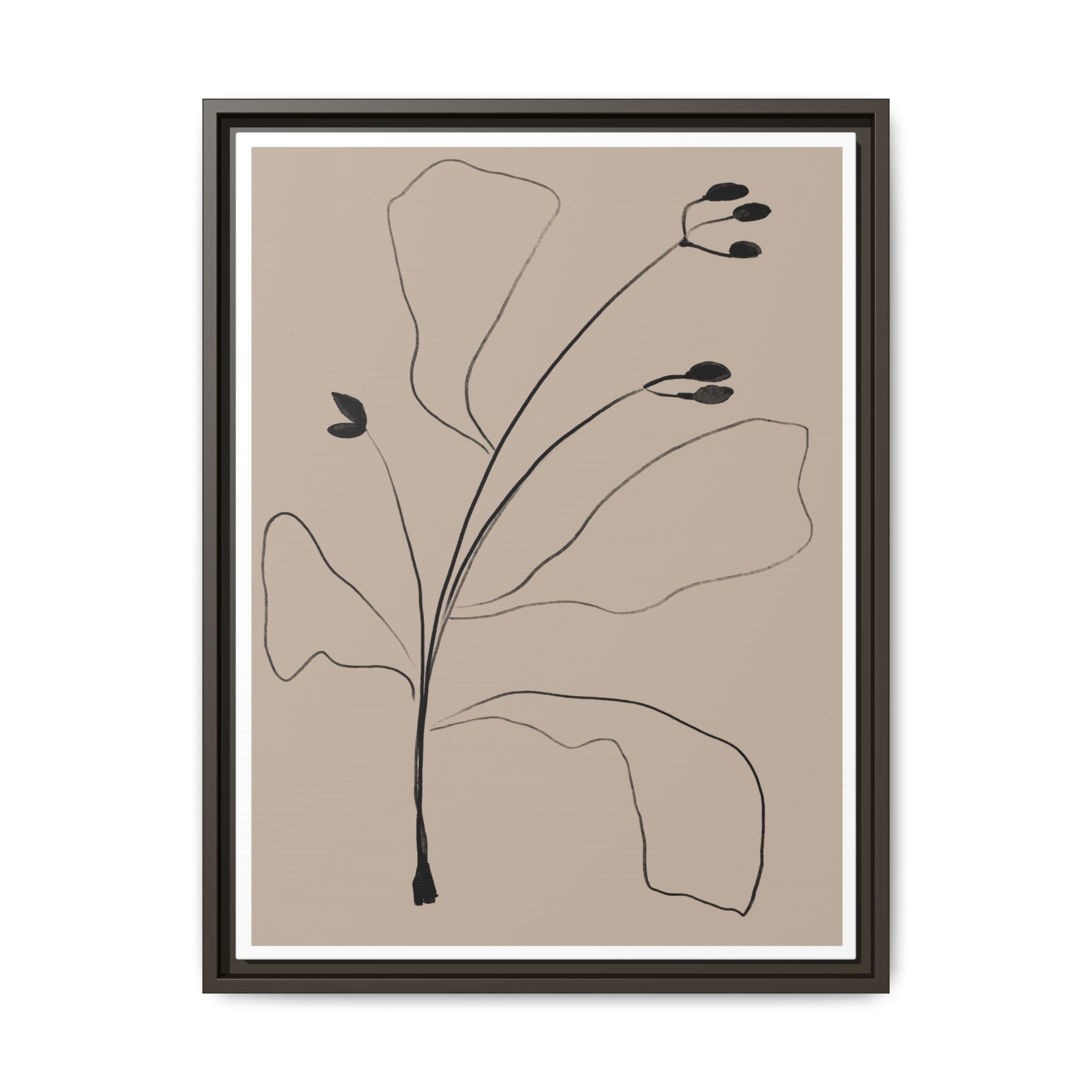 Quiet Botanical Gesture - Framed