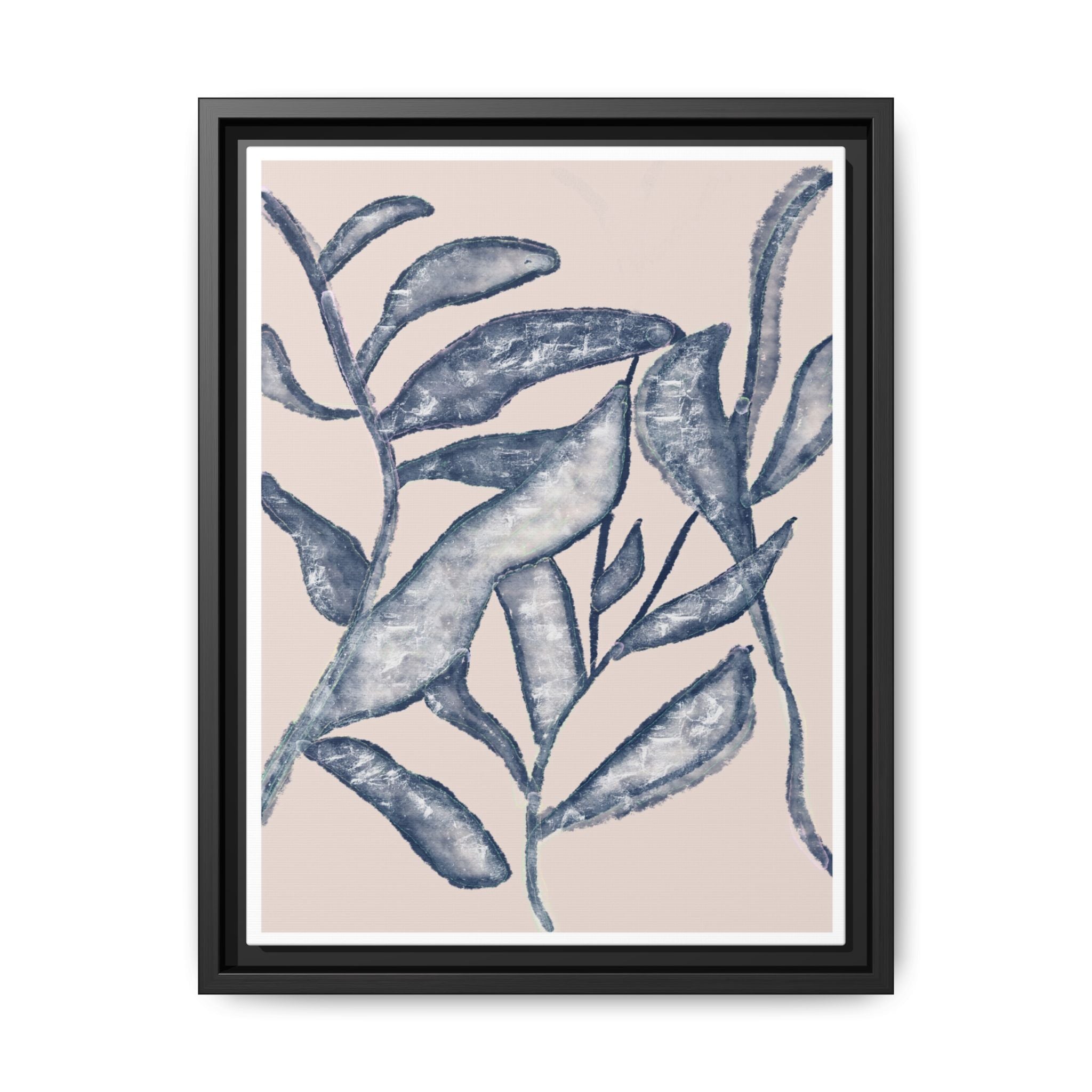 Moonlit Botanical Veil - Framed