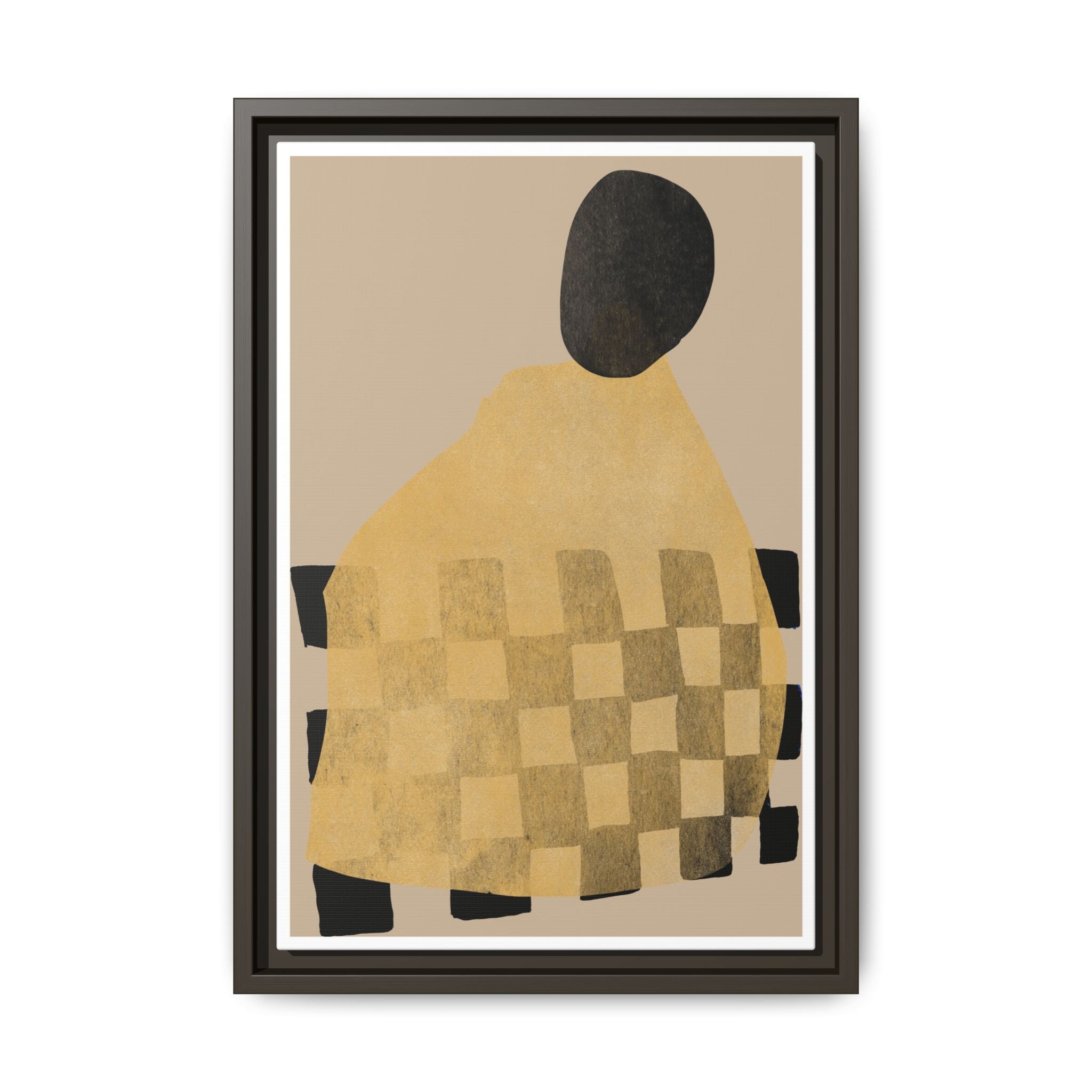 Golden Hearth Pattern Drift - Framed