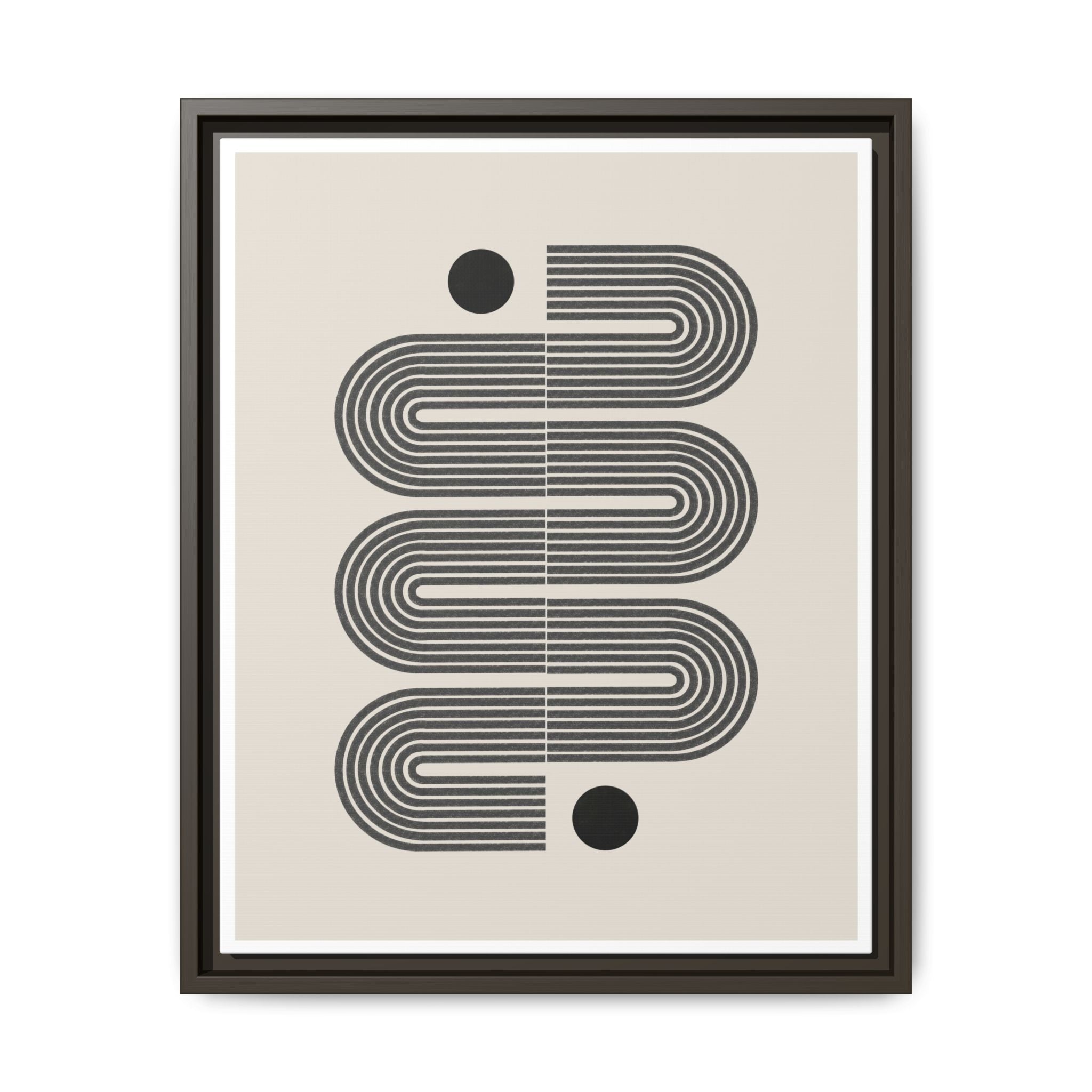 Midnight Circuit Flow - Framed