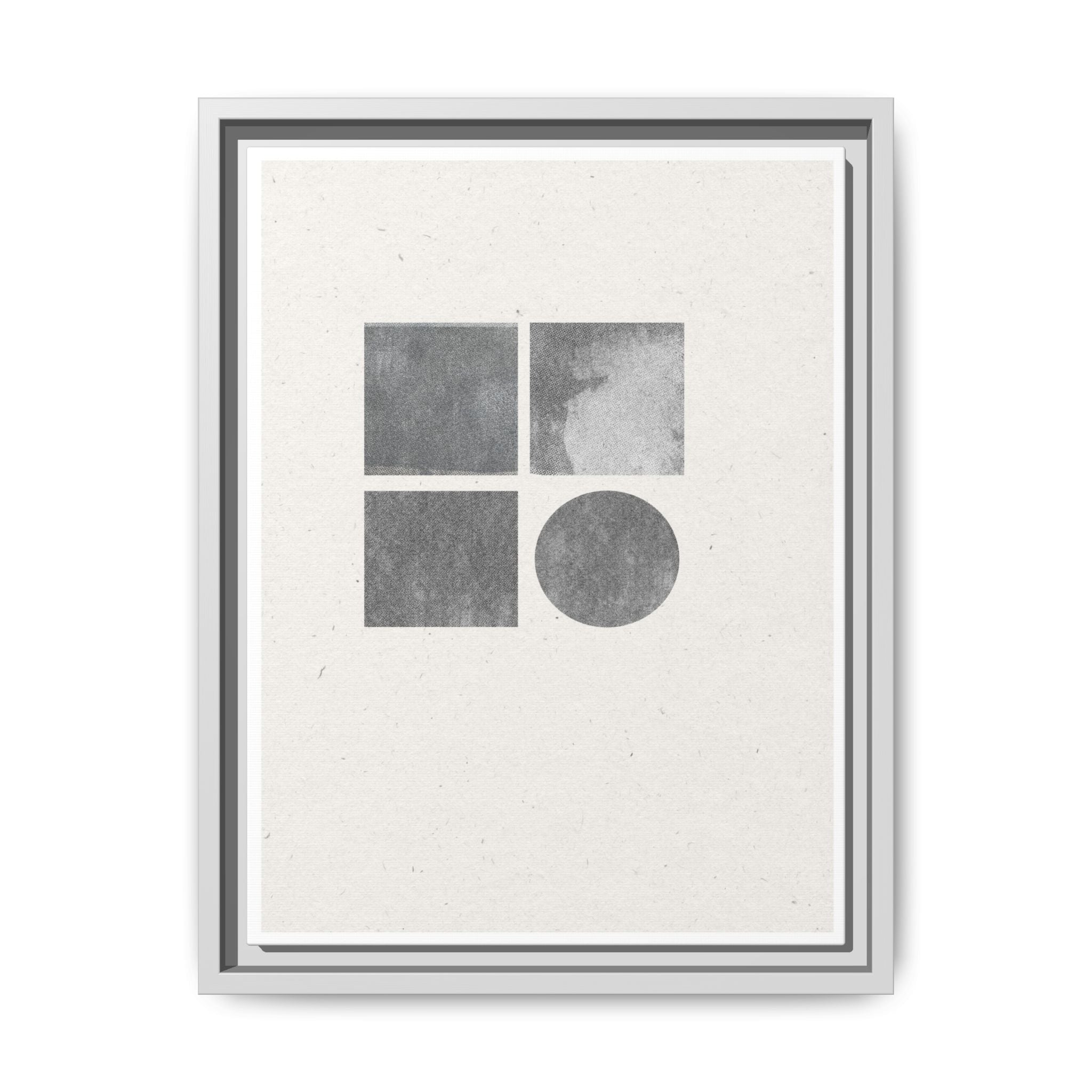 Muted Geometry Quartet - Framed